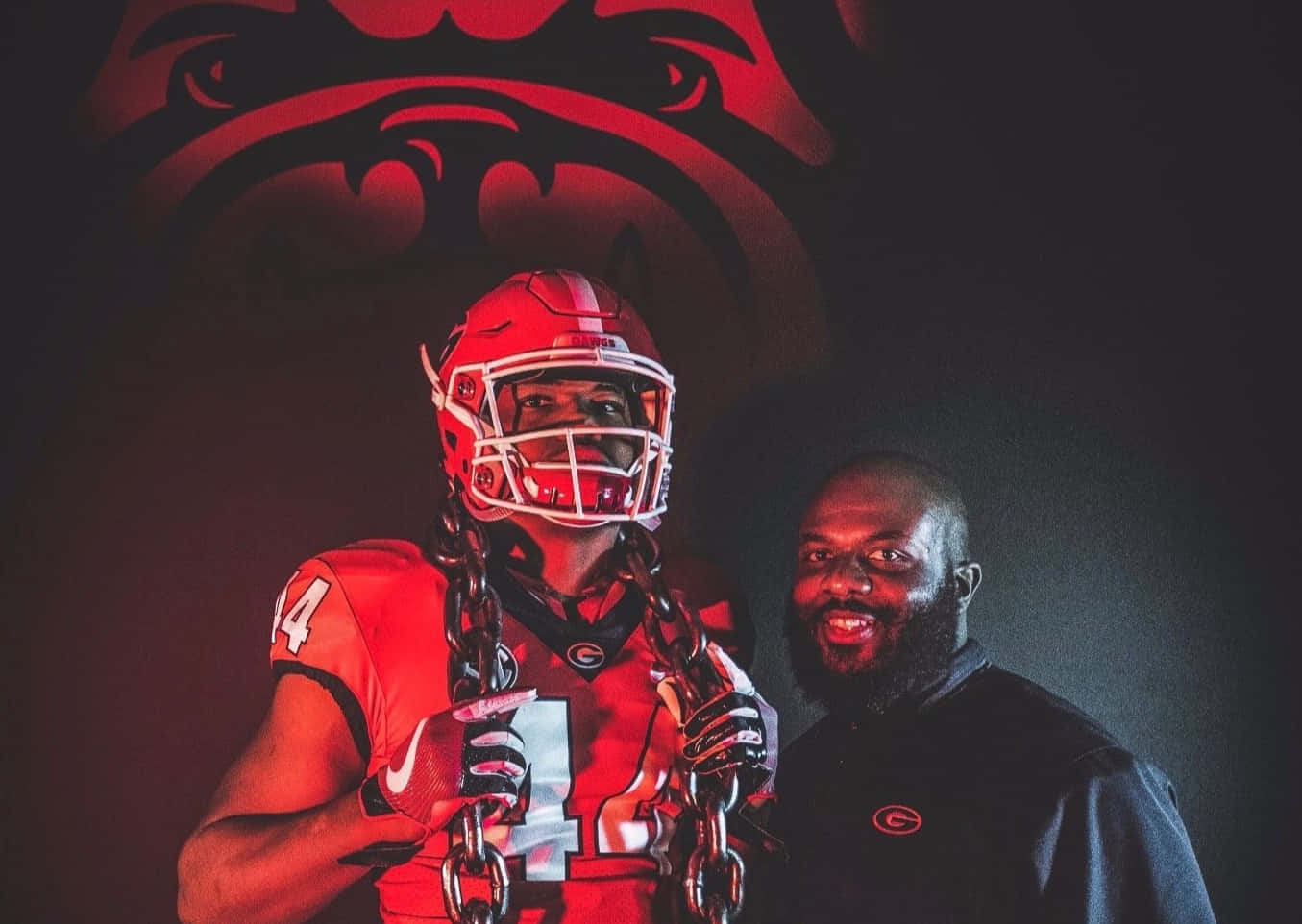Travon Walker In Georgia Bulldogs Uniform Background