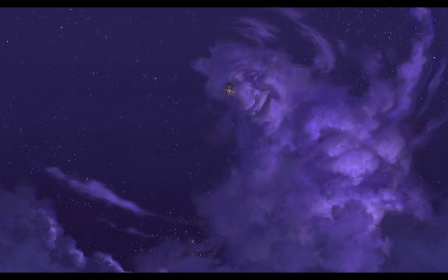 Treasure Planet John Silver In Clouds Background