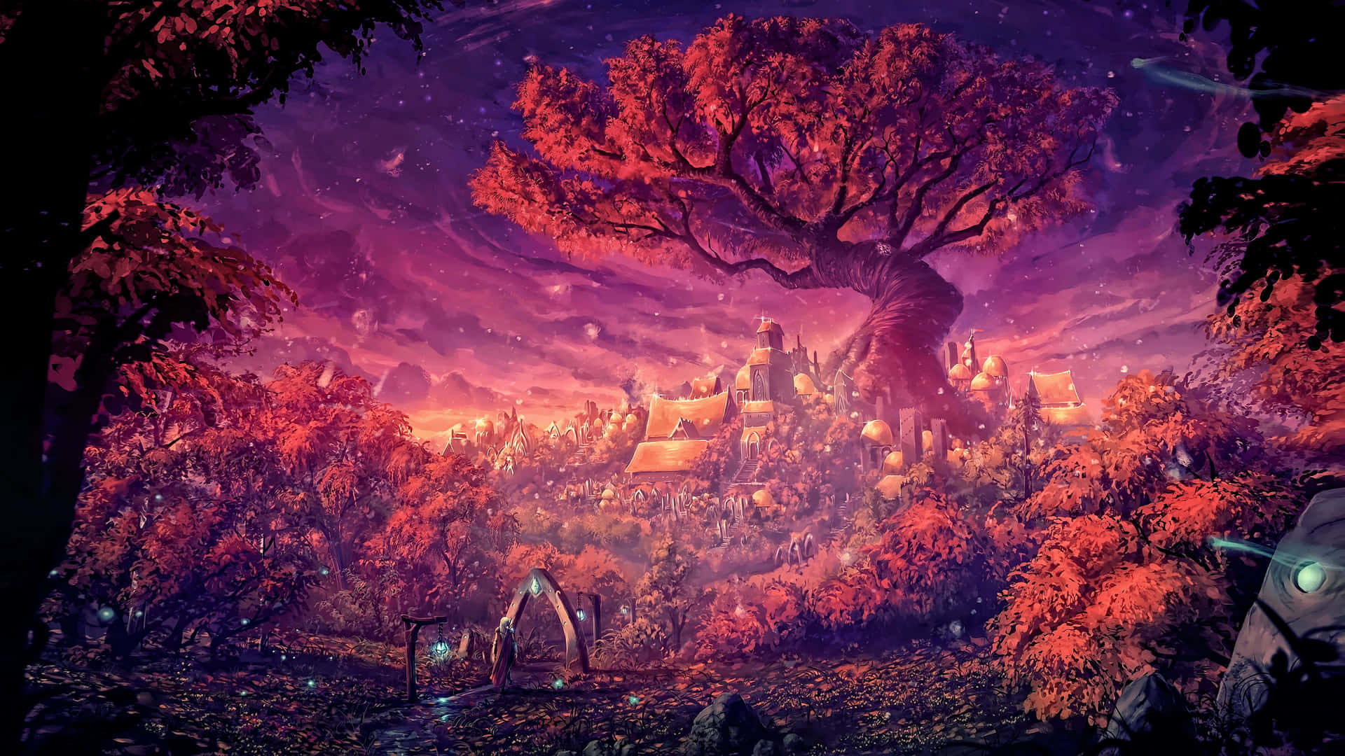 Tree Of Life In Fantasy Forest