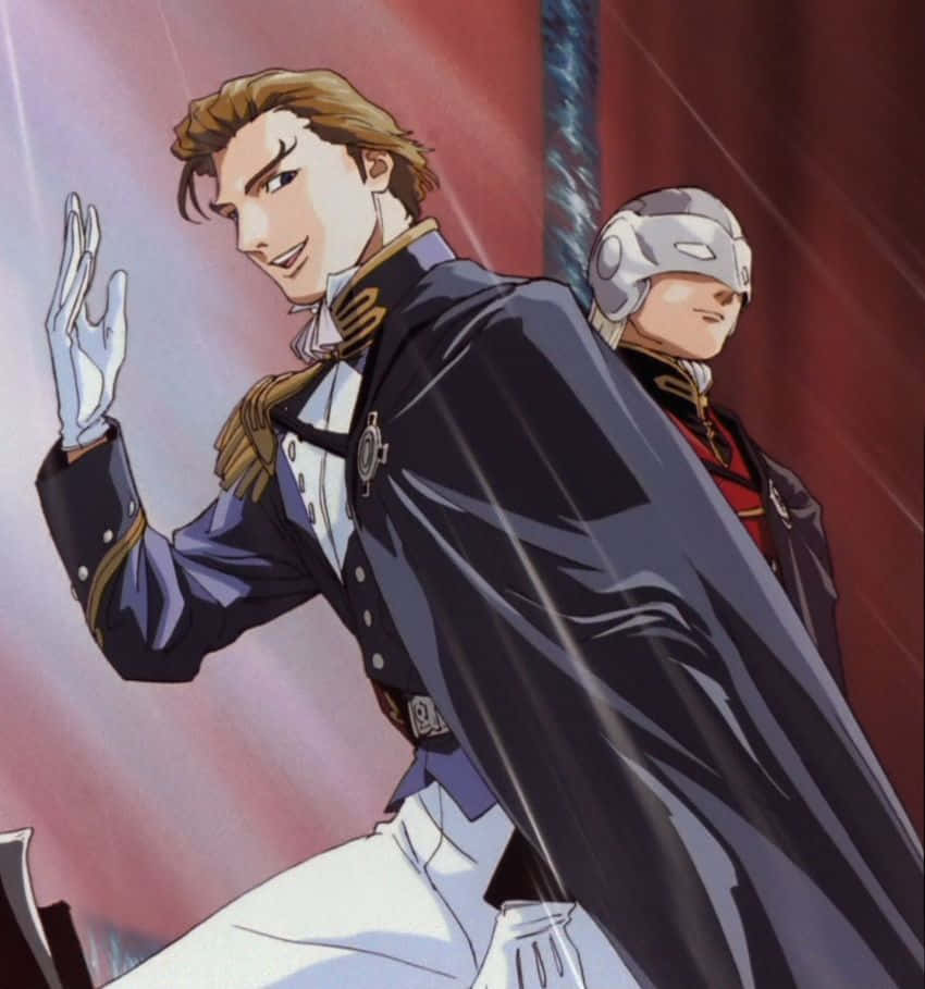 Treize Khushrenada In His Commanding Attire Background