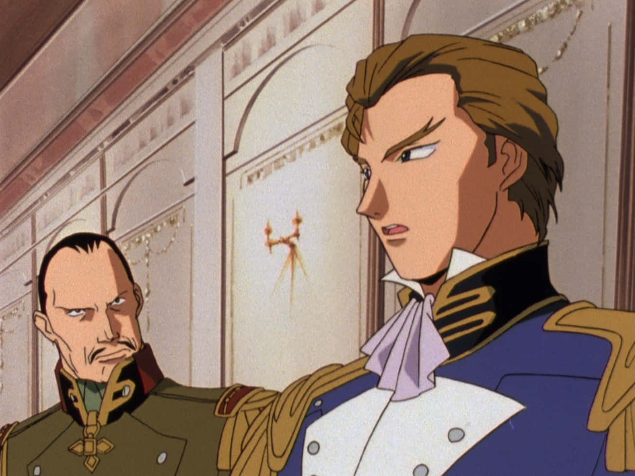 Treize Khushrenadaand Advisor Anime Scene Background