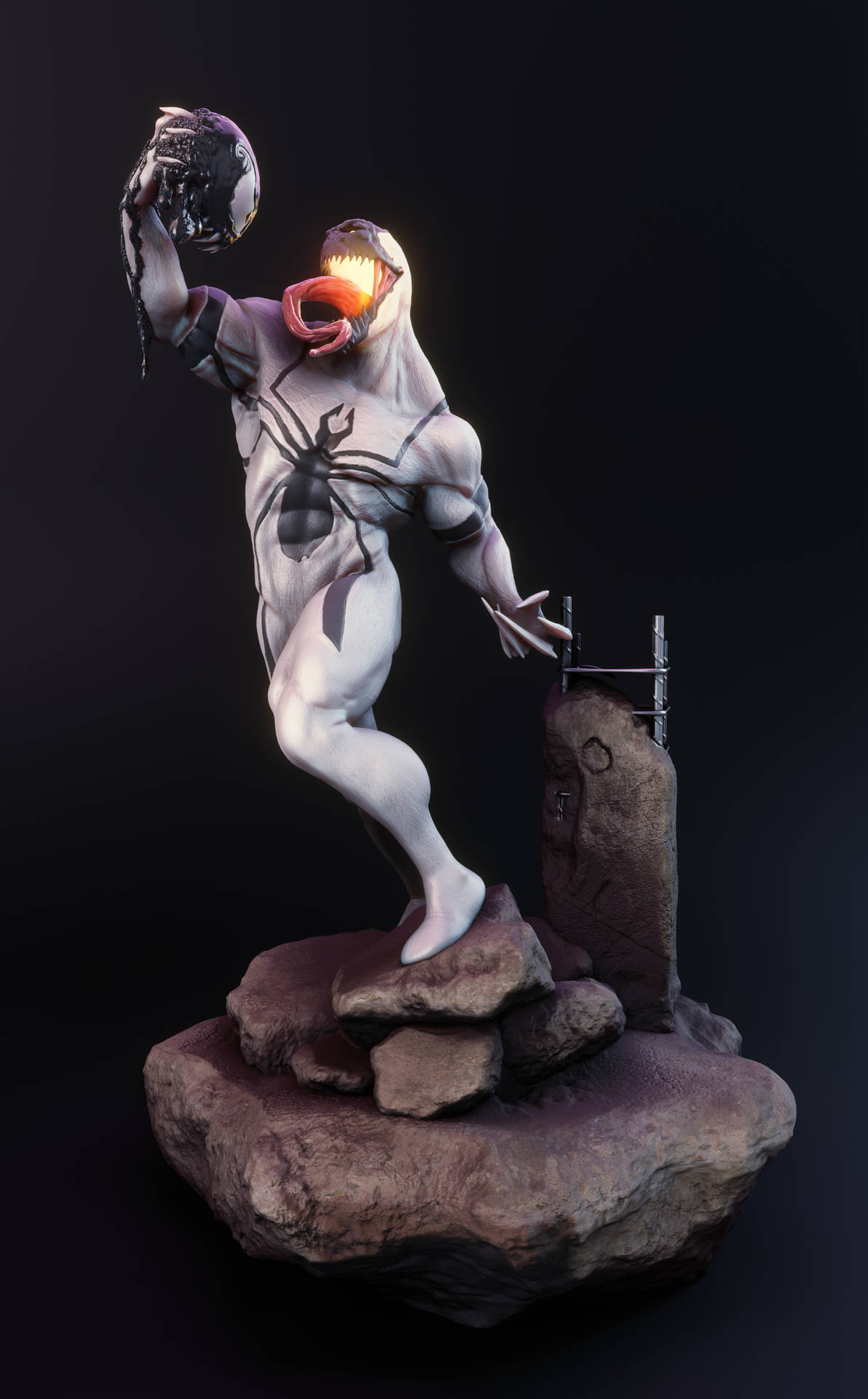 Tremendous Anti-venom Statue Displaying Dominance Background