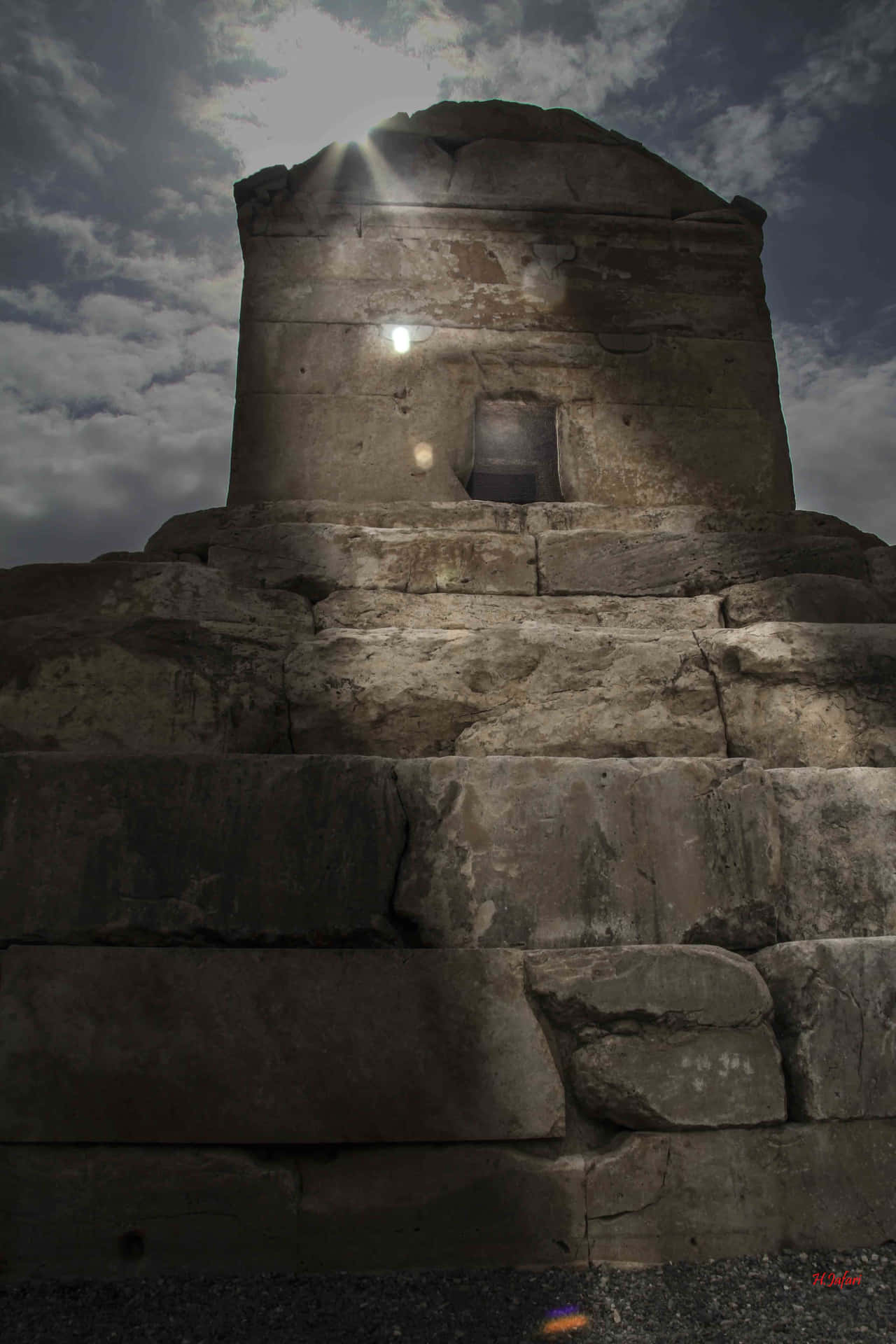 Tremendous Stone Tomb Background