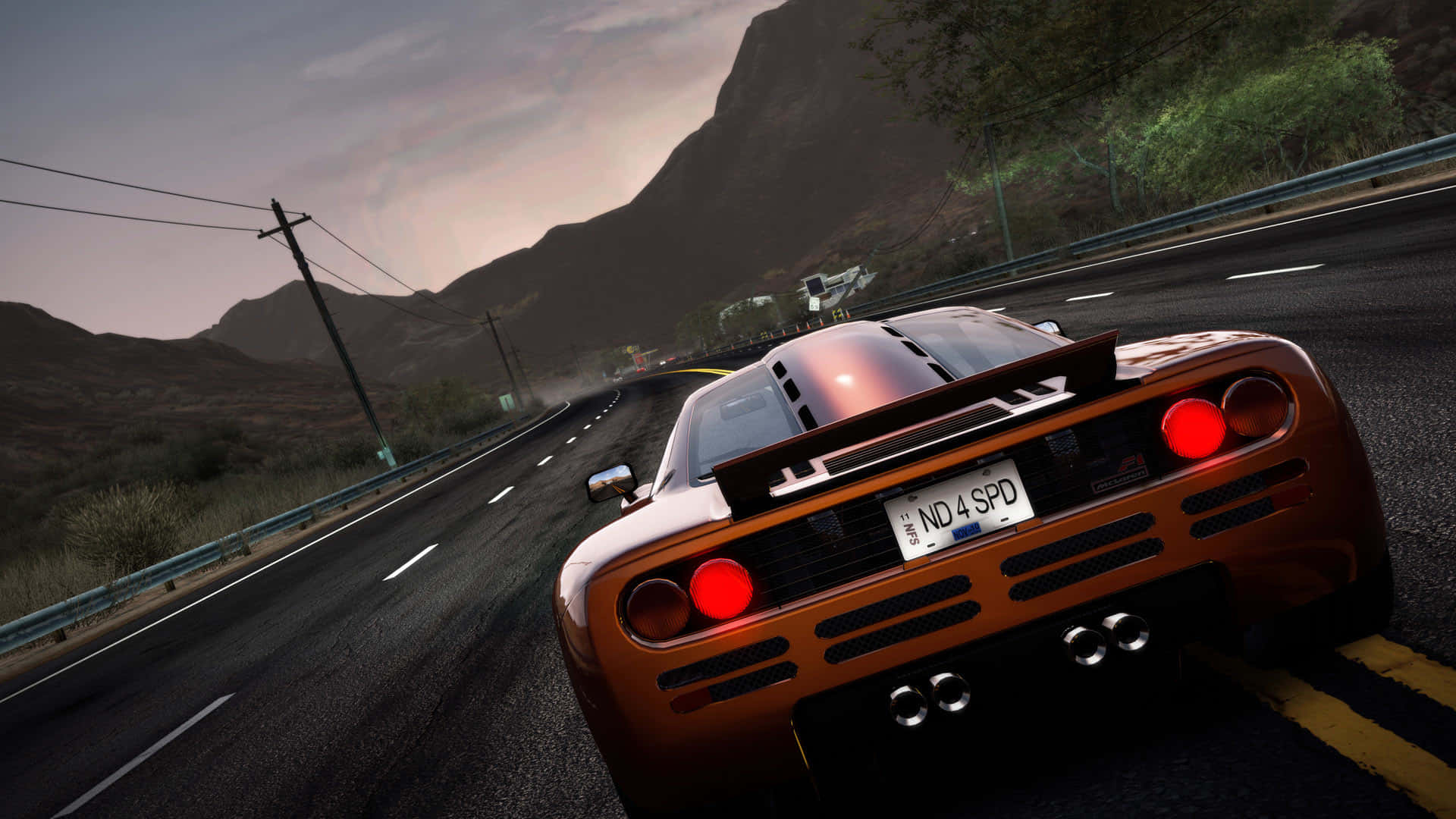 Tremendous Velocity Of A Mclaren F1 Street Car Background
