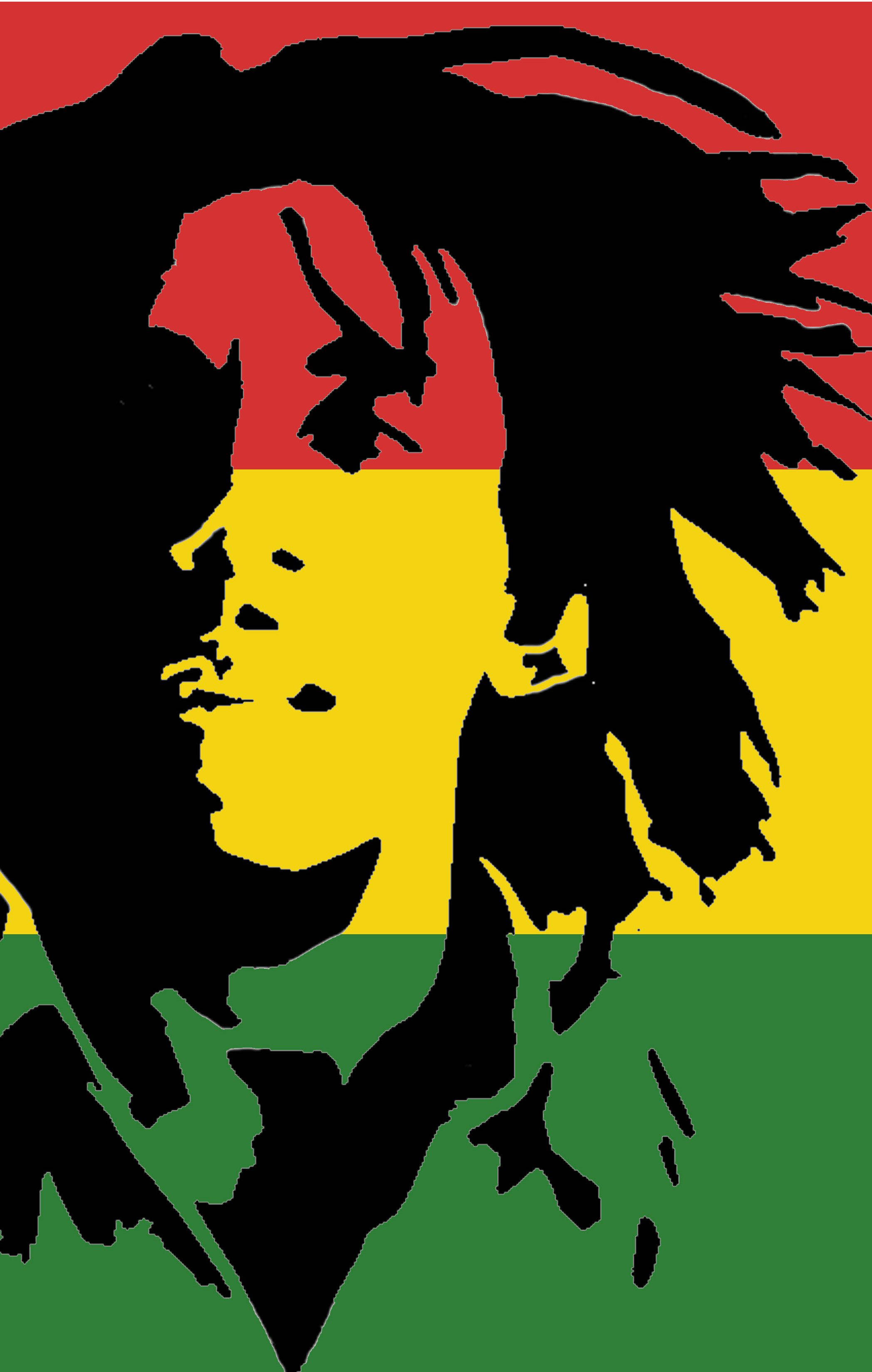 Trending Colorful Bob Marley Graphic Background