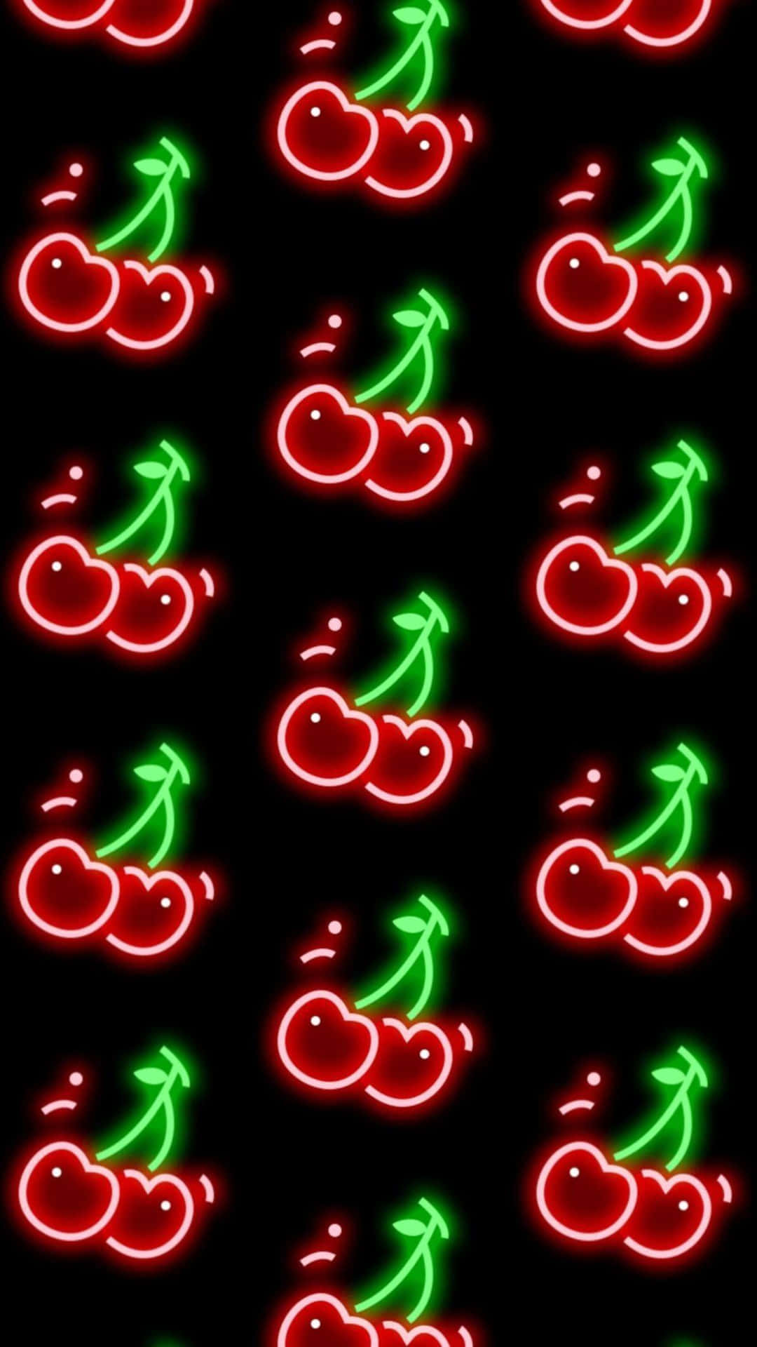 Trendy Amoled Cherry Seamless Iphone Background