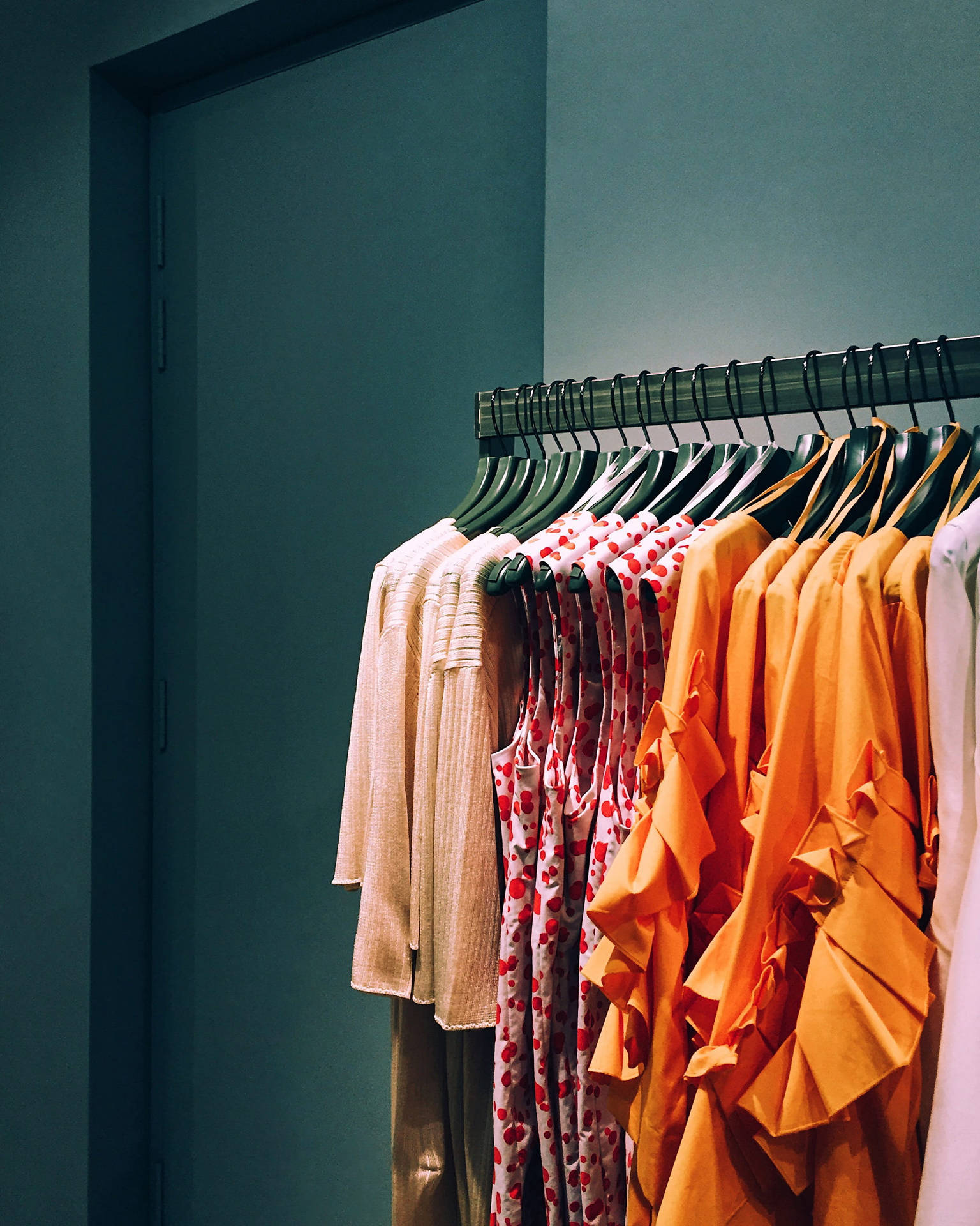 Trendy And Colorful Clothing Display