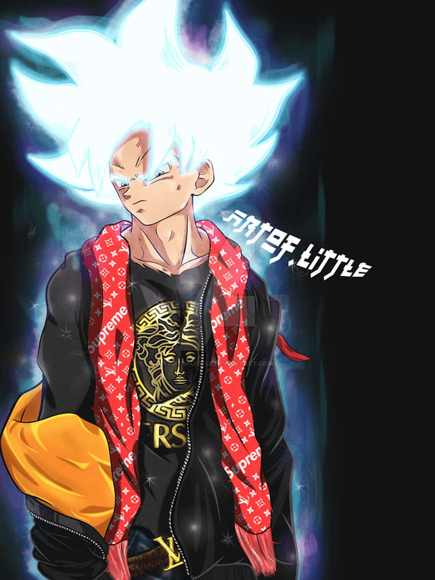 Trendy Anime Characters Representing Supreme Style Background
