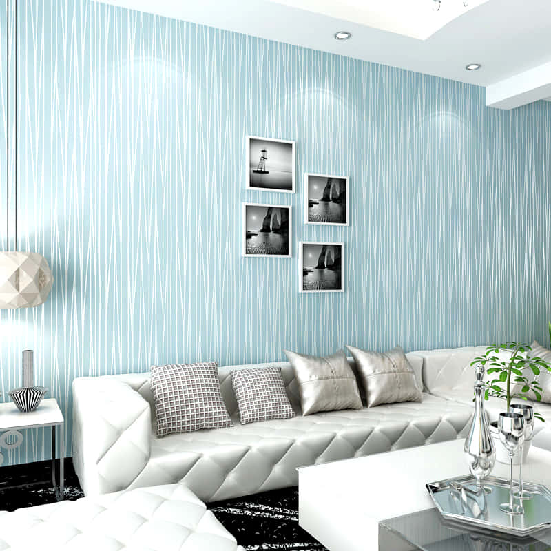 Trendy Blue Interior Walls