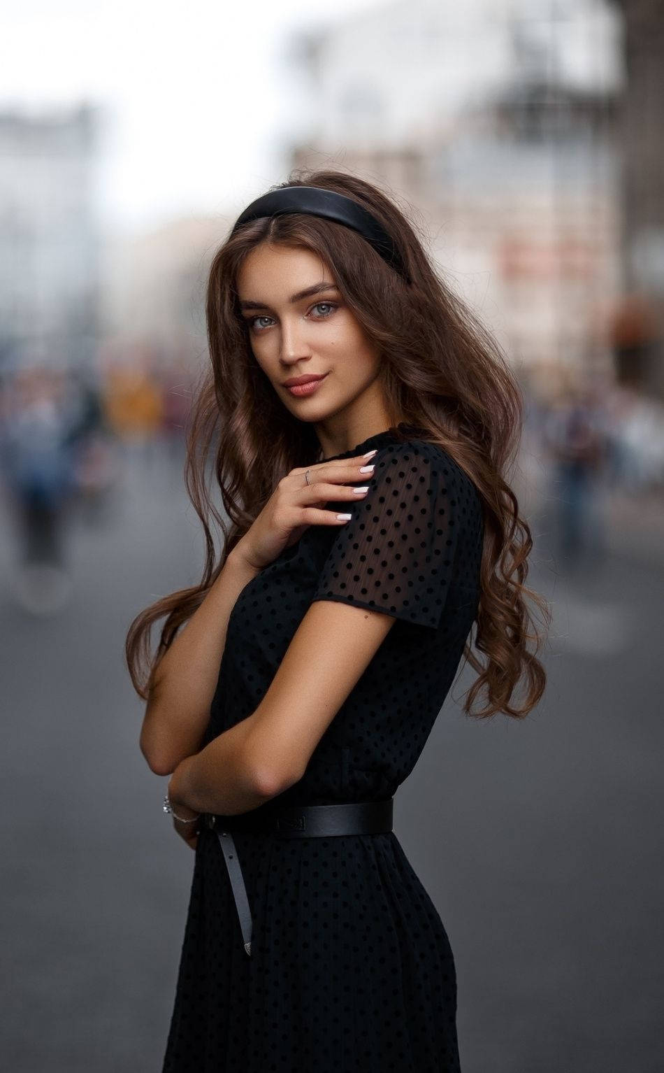 Trendy Female Fashion Model Background