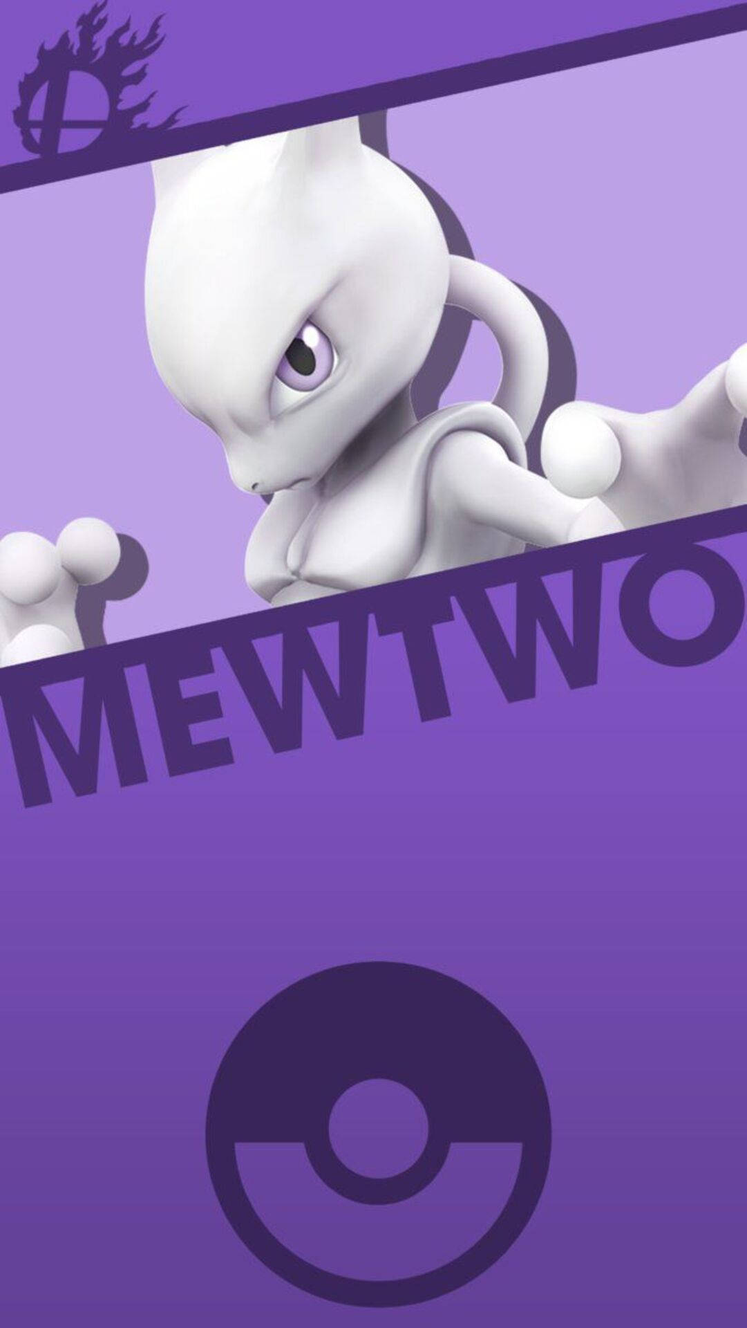 Trendy Violet Mewtwo Phone Background