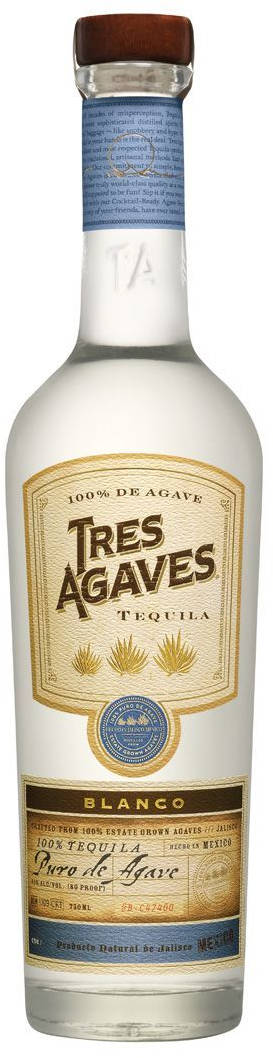 Tres Agaves Blanco Tequila Background