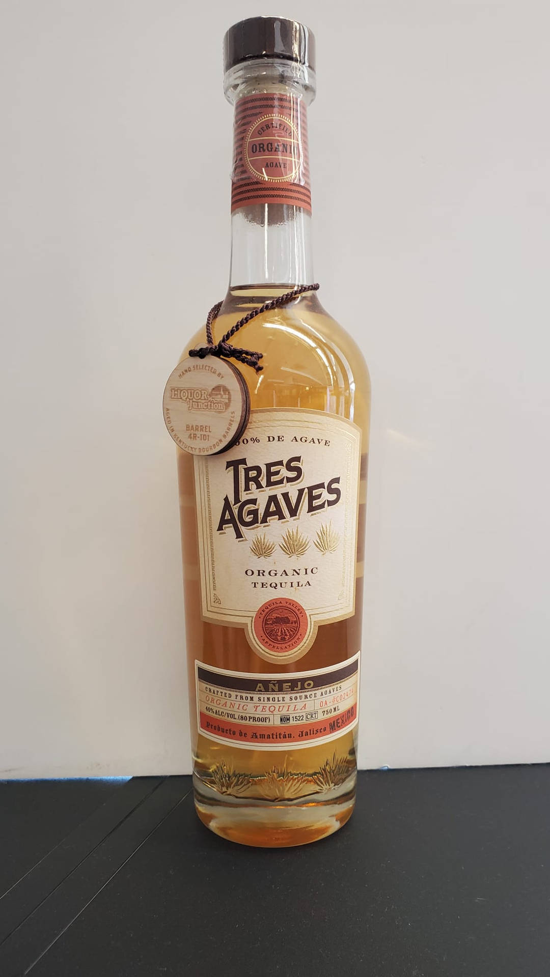 Tres Agaves Organic Anejo Tequila Background