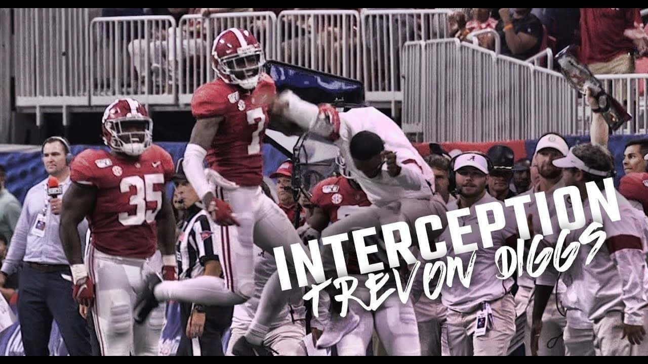 Trevon Diggs #1 Cornerback For The Dallas Cowboys Background