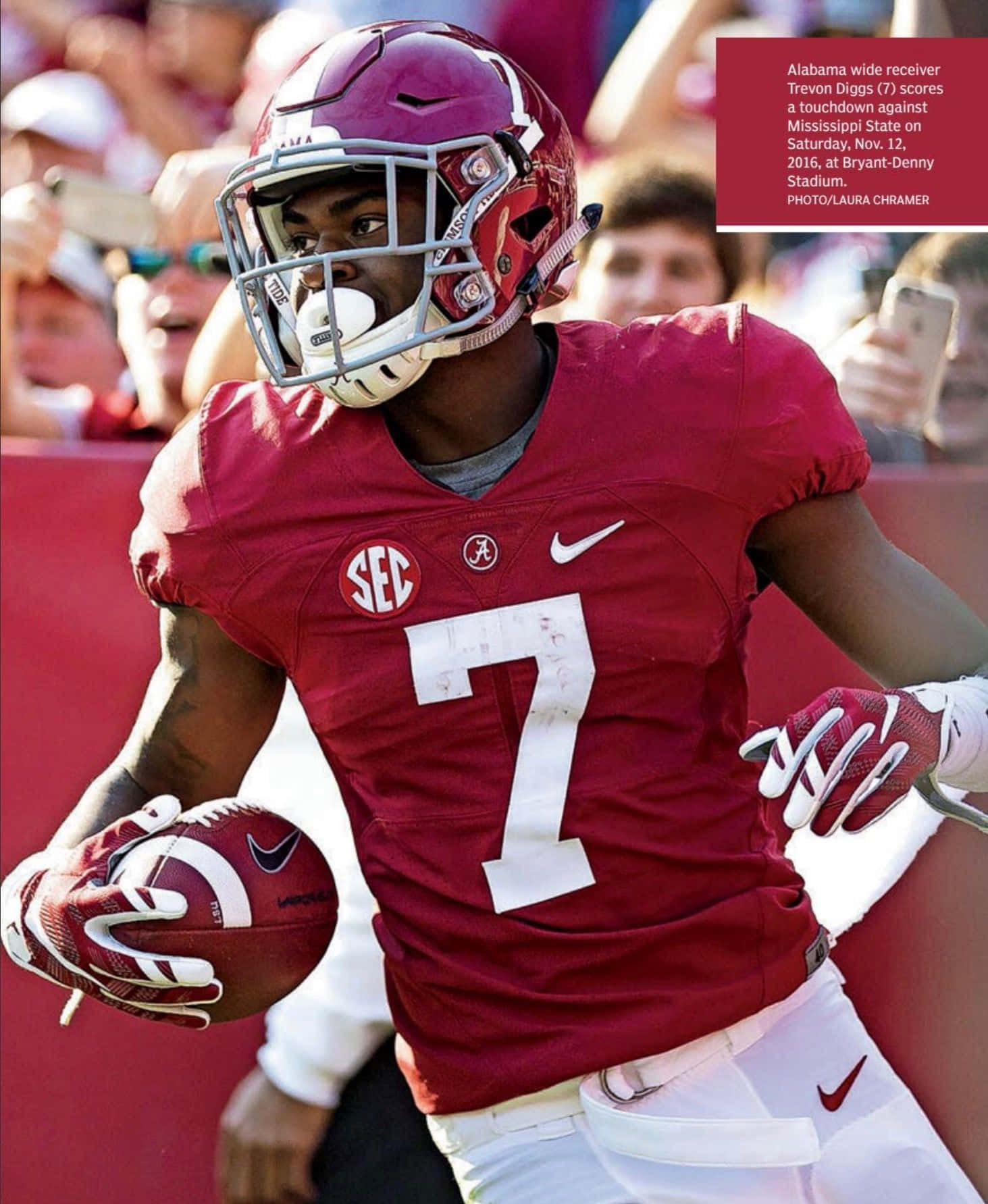 Trevon Diggs Cuttin' It Up On The Football Field Background