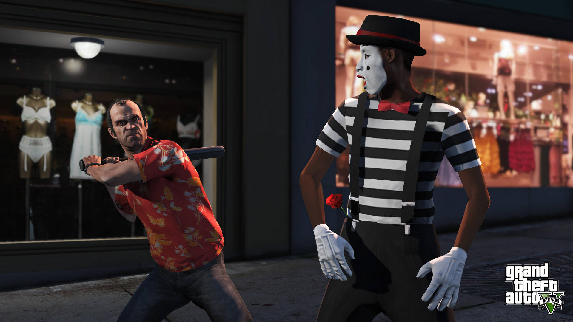 Trevor's Furious Attack On Mime In Stunning 4k Gta 5 Gaming Landscape Background