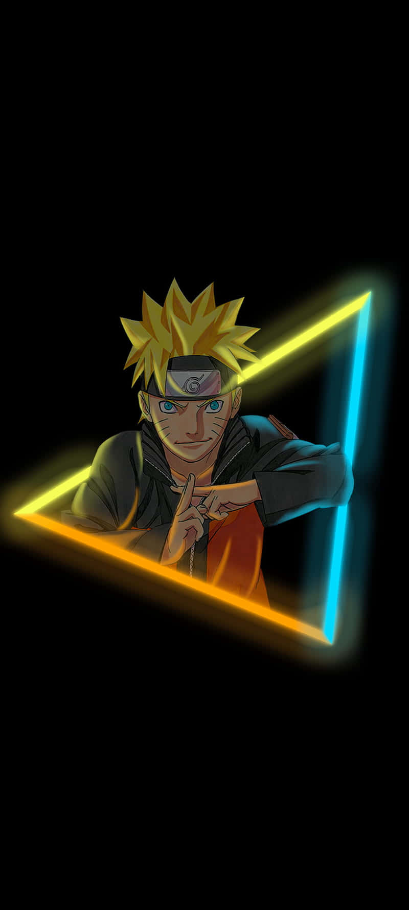 Triangle Around Naruto Aesthetic Phone Background