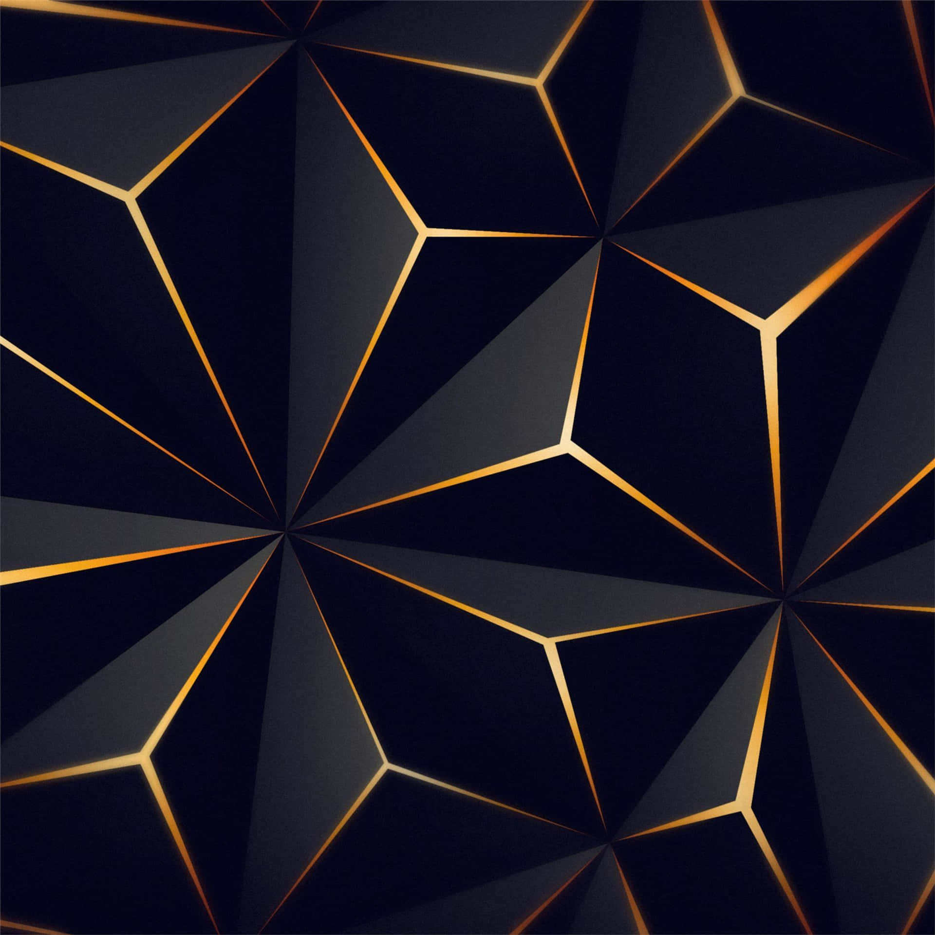 Triangle Black Yellow Ipad Background