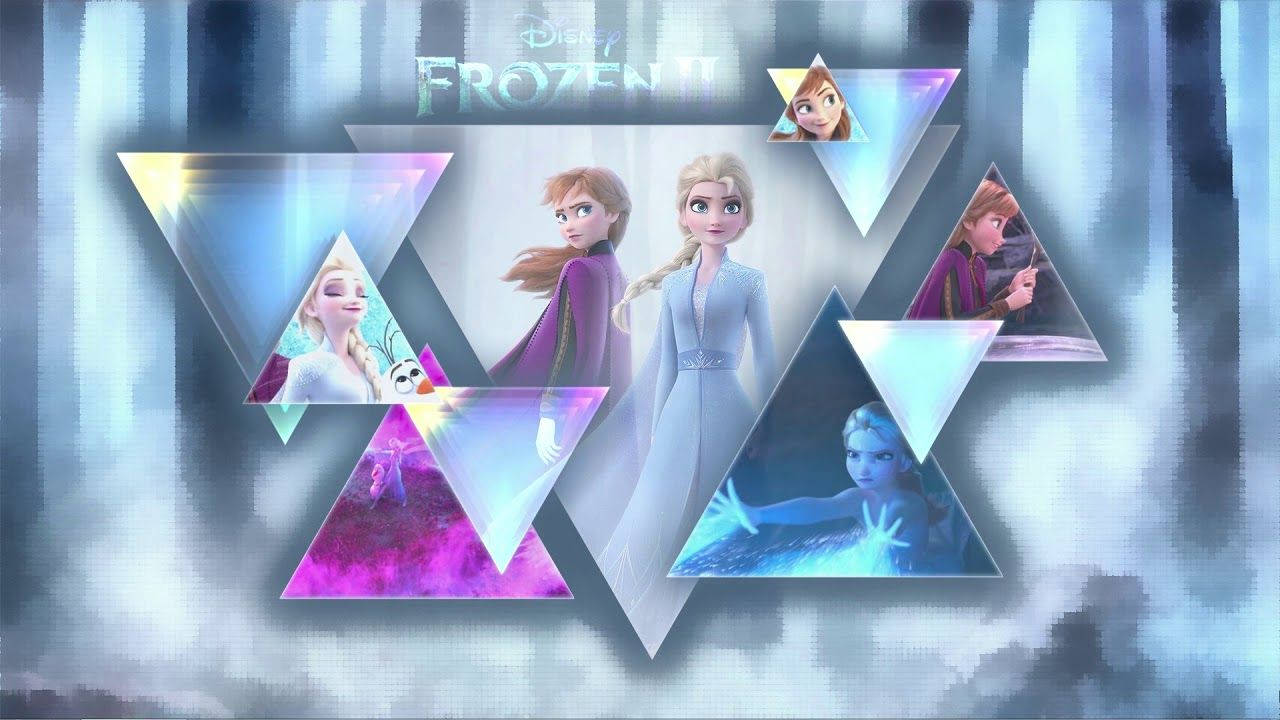 Triangle Collage Artwork Frozen 2 Background