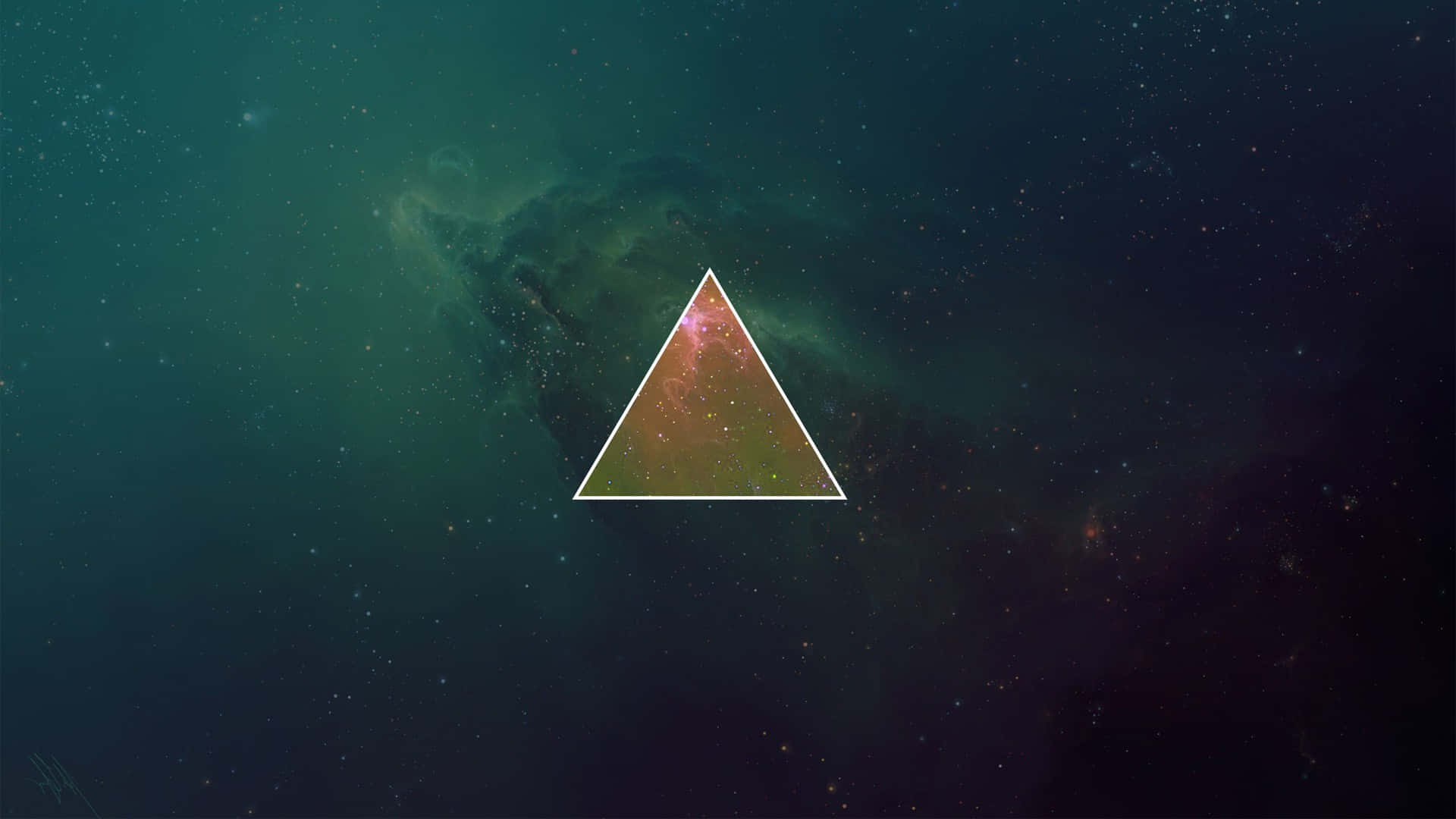 Triangle Galaxy Minimalist Abstract