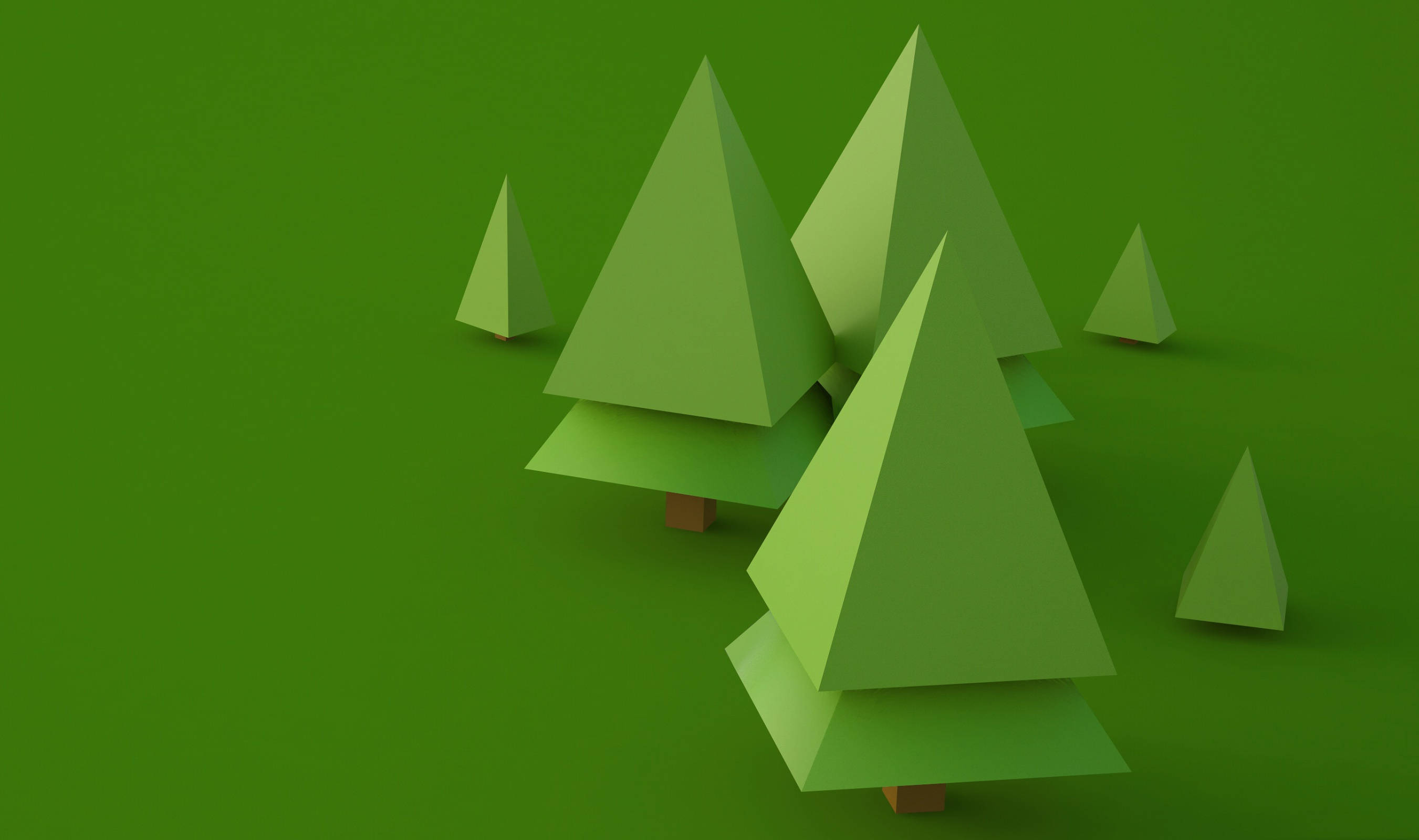 Triangle Trees 3d Android Phone Background