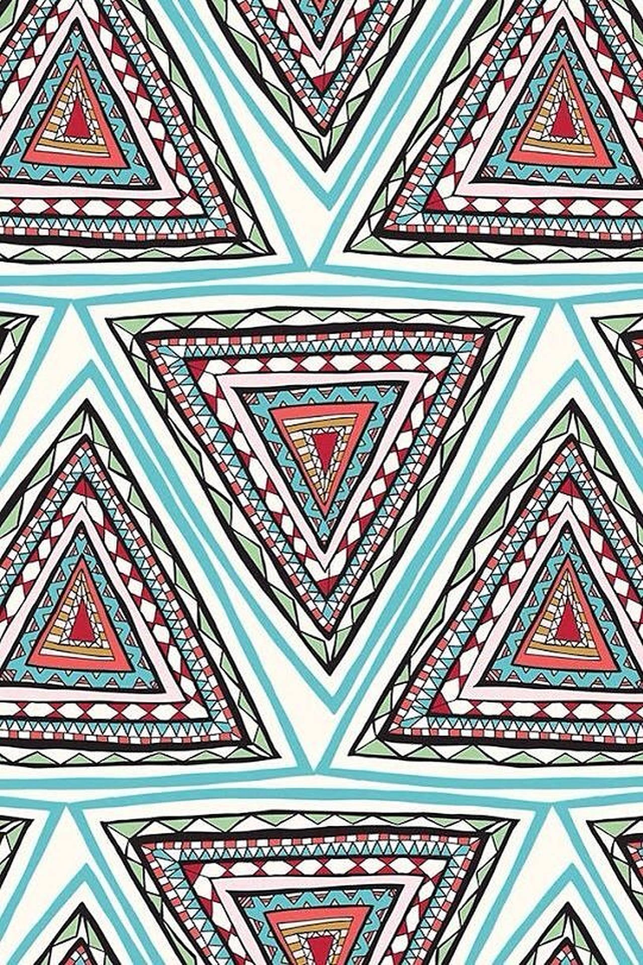 Triangle Tribal Pattern Background