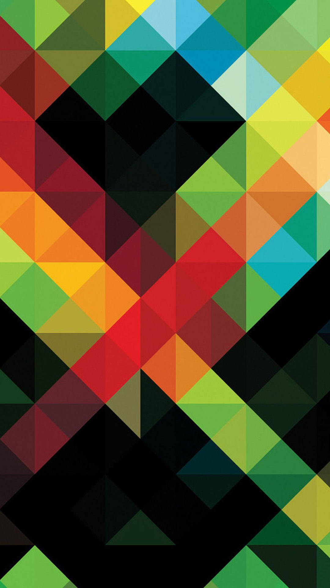 Triangle V Pattern Mosaic Background