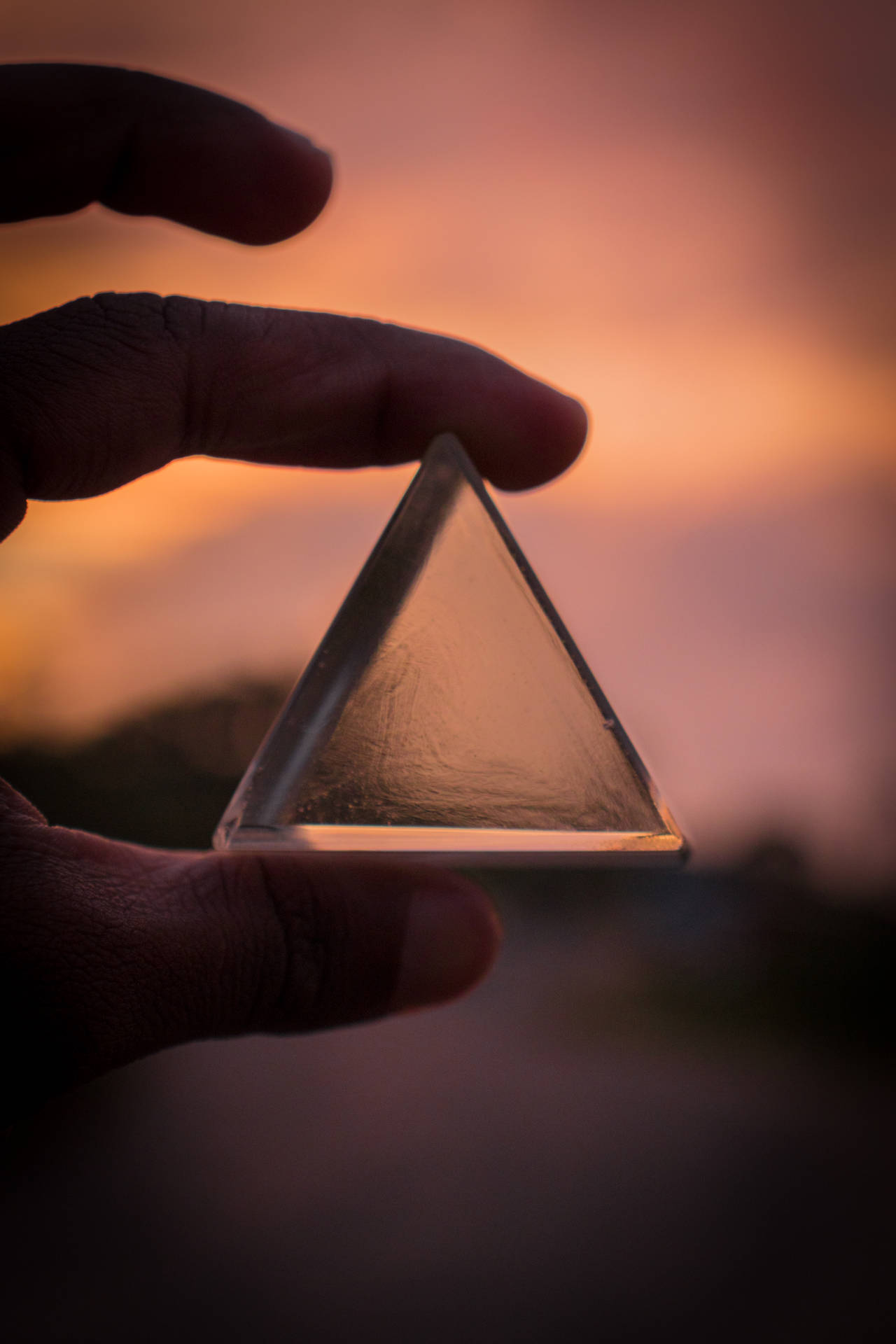 Triangular Glass Prism Background