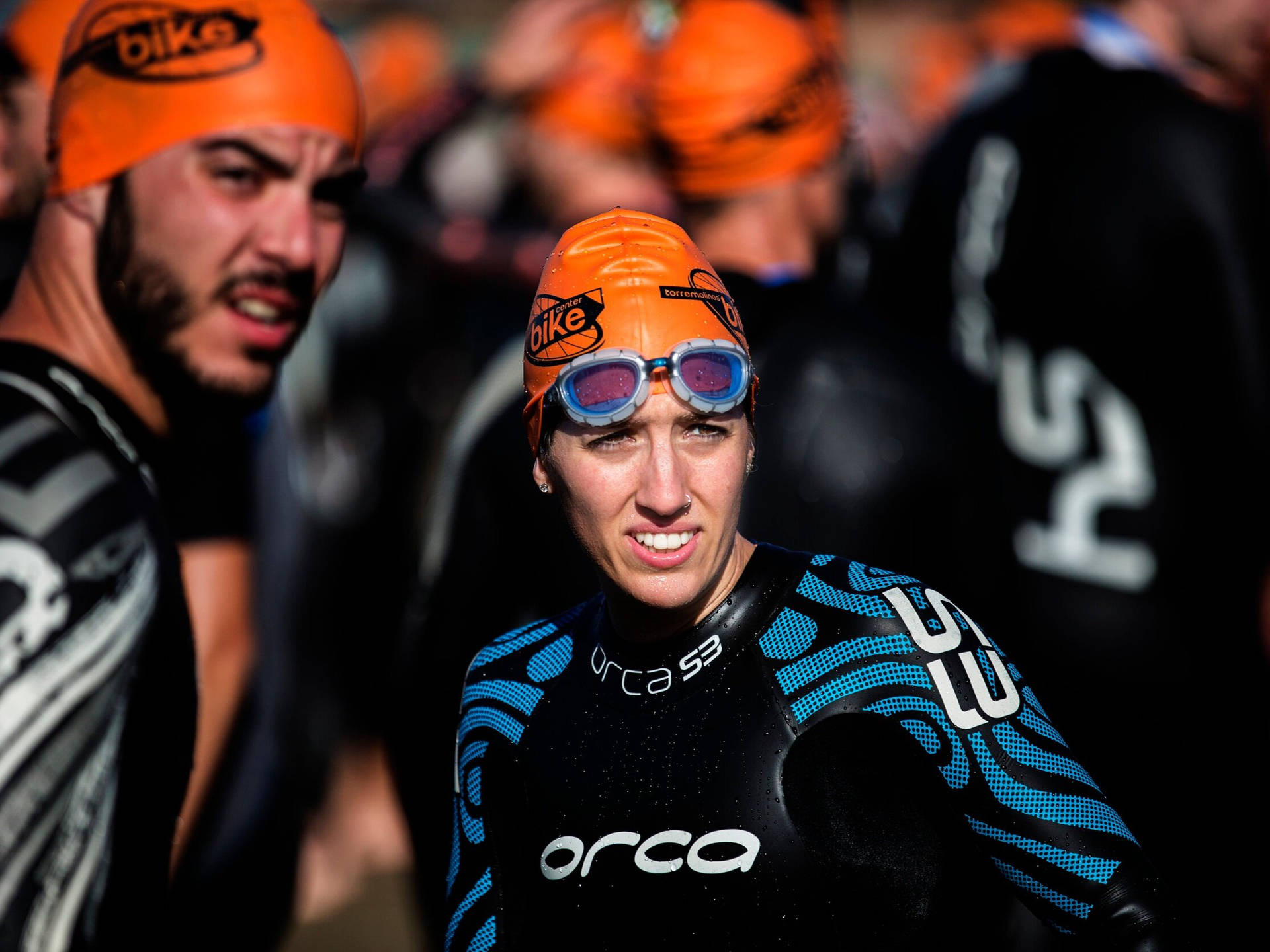 Triathlon Athlete Wearing Orca Brand