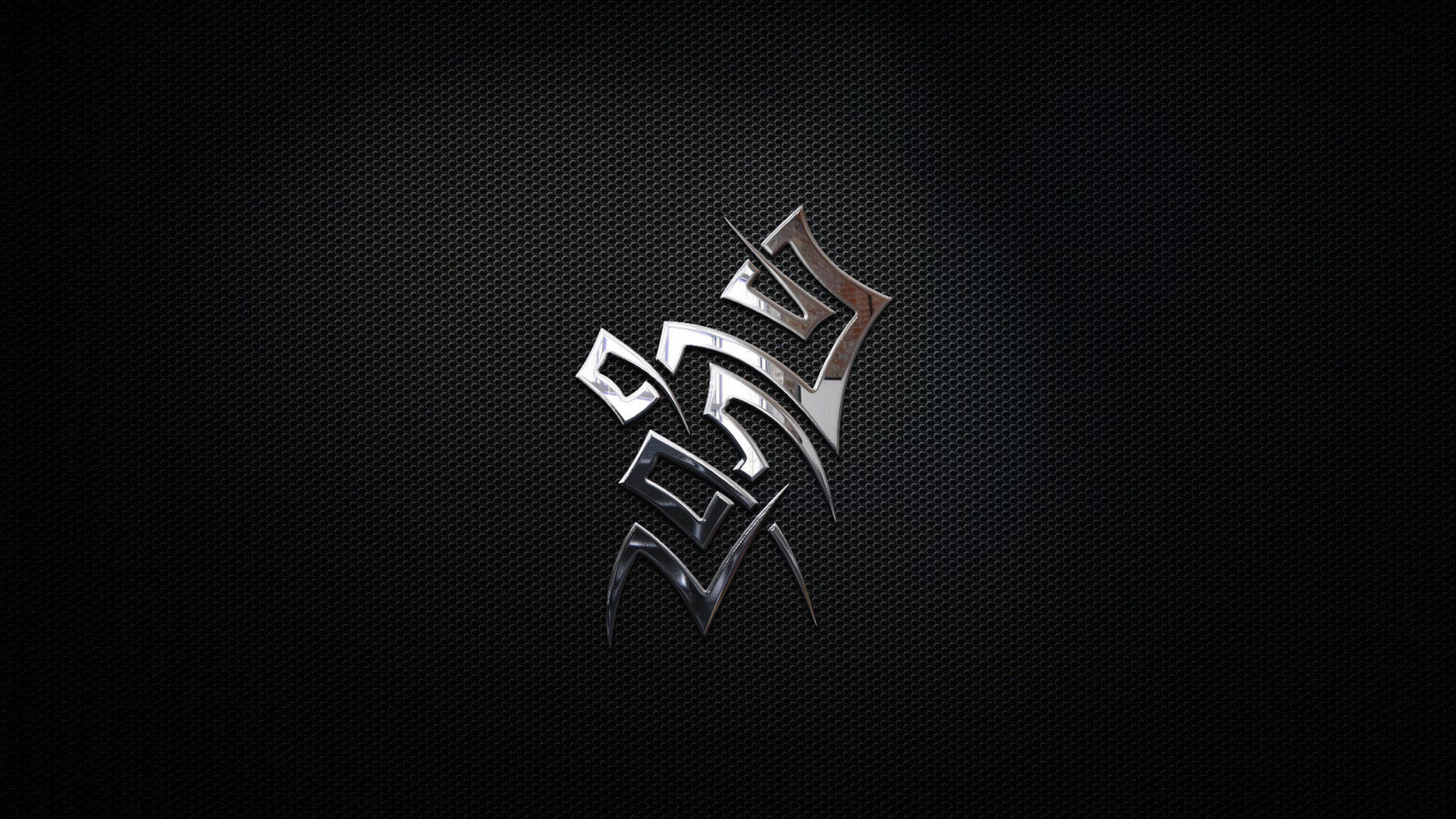 Tribal Gear Icon In Solid Black Background