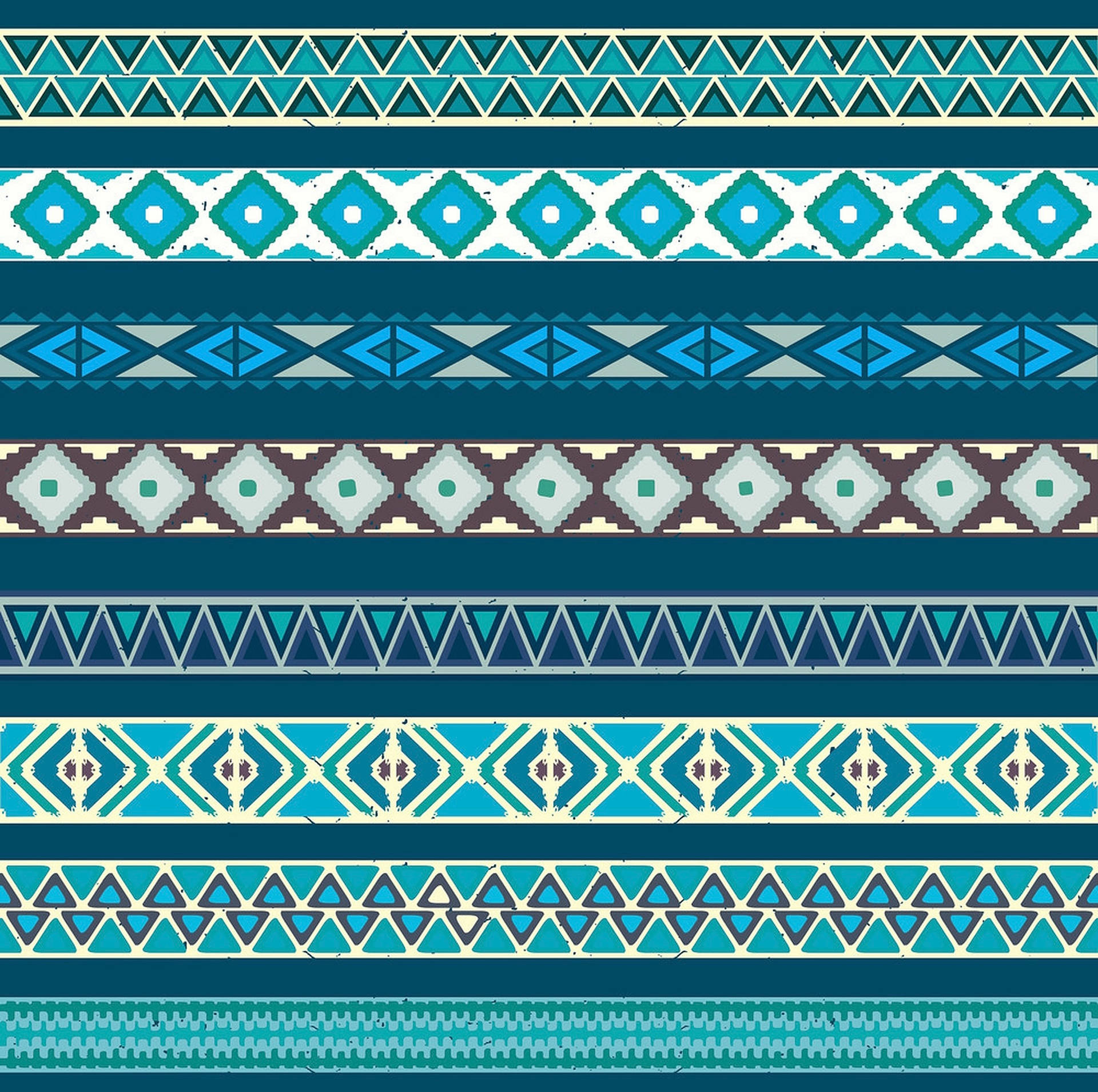 Tribal Pattern Blue Aesthetic Background