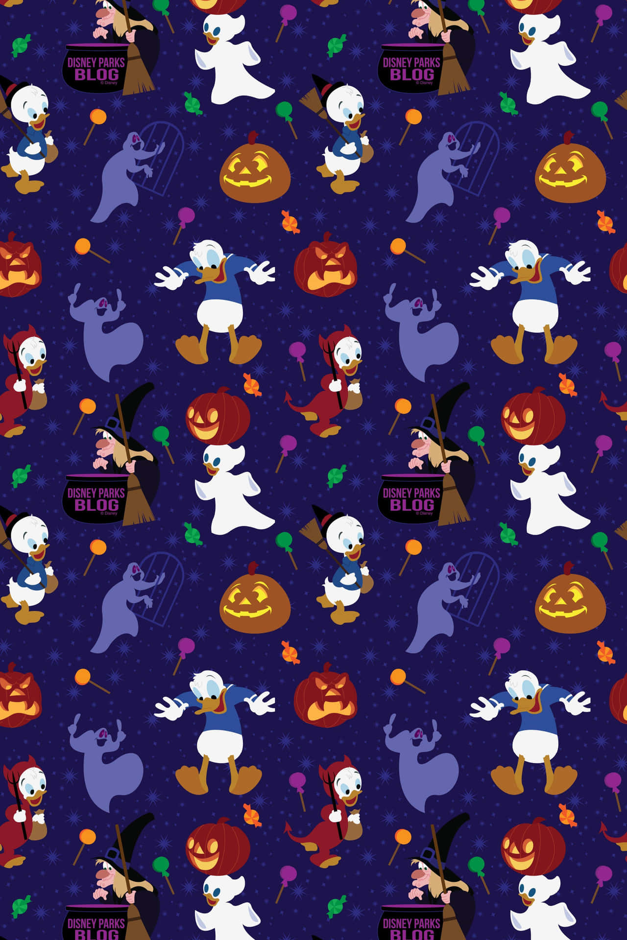 Trick Or Treat Purple Halloween Background