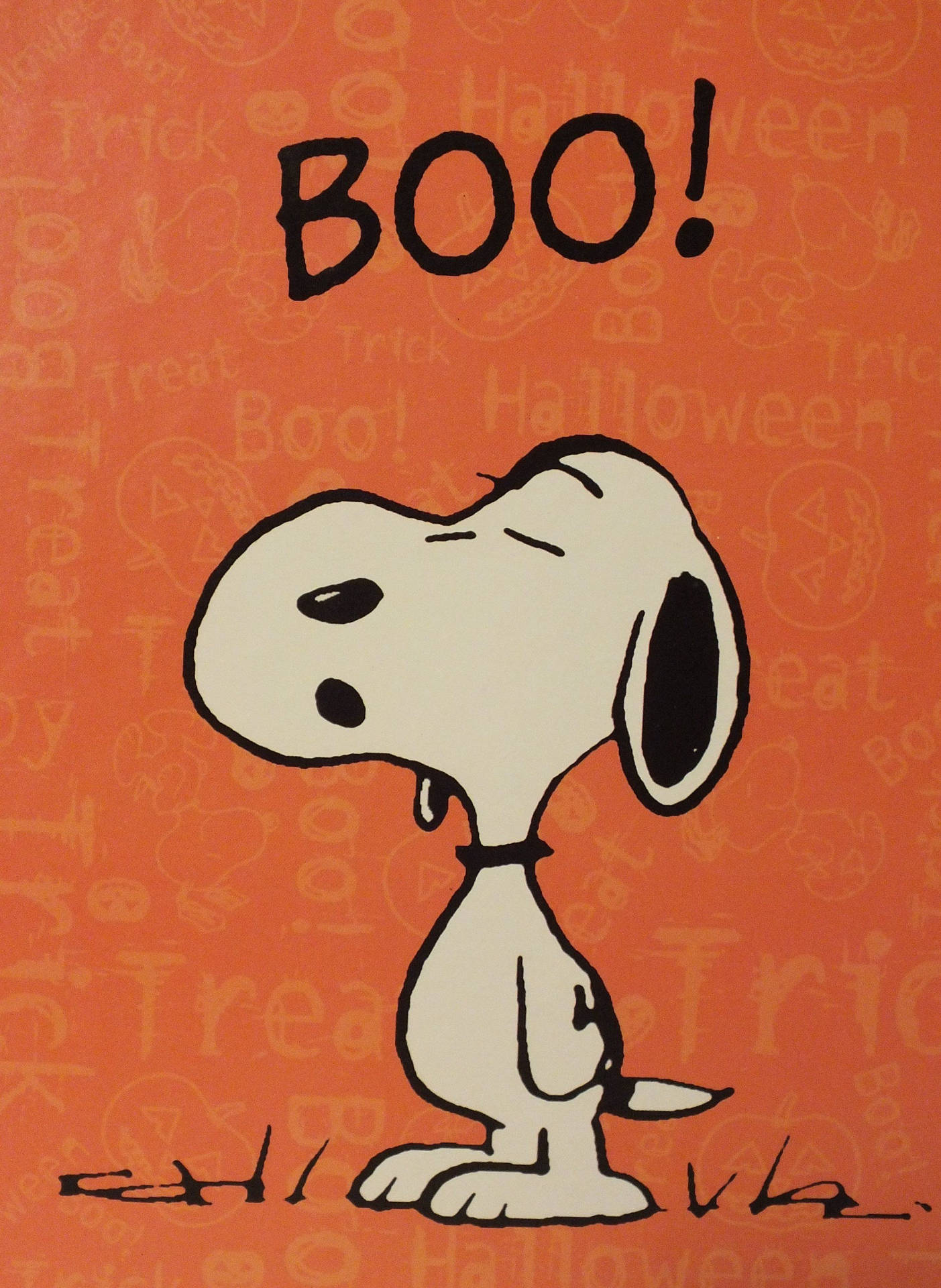 Trick Or Treat! Snoopy Is Ready For Halloween Background