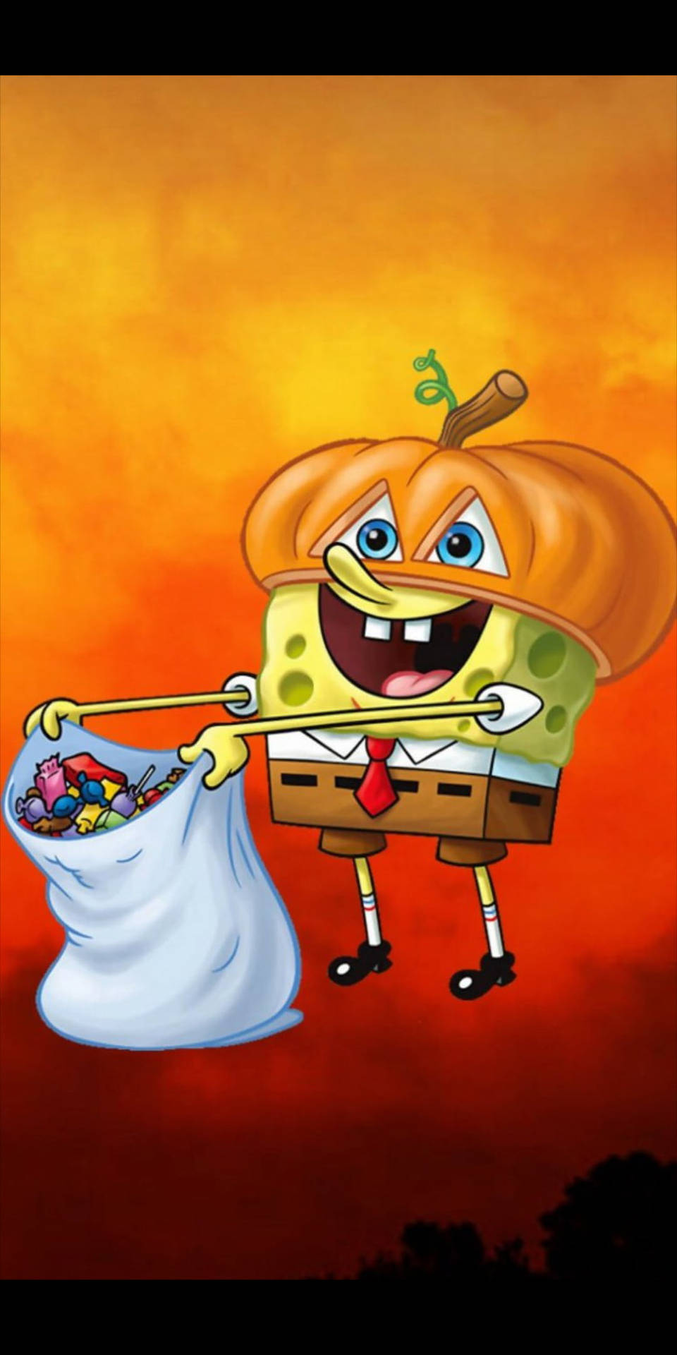 Trick Or Treat Spongebob Background