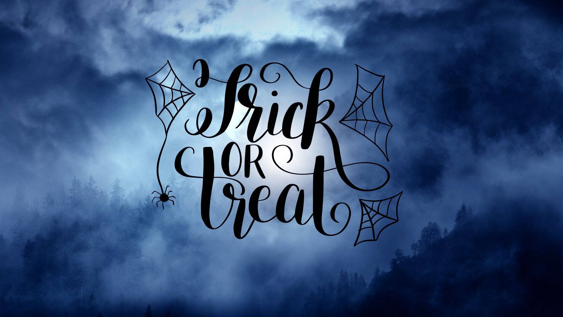 Trick Or Treat Web Cloudy Background Background