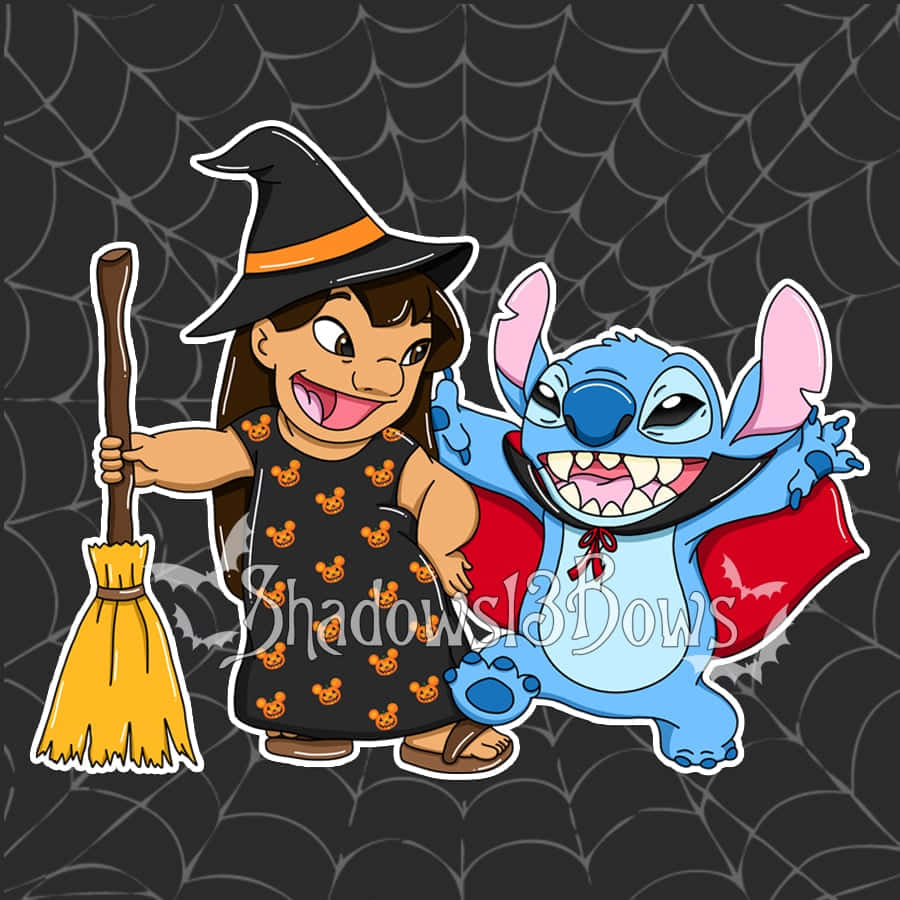 Trick-or-treat With Lilo And Stitch! Background