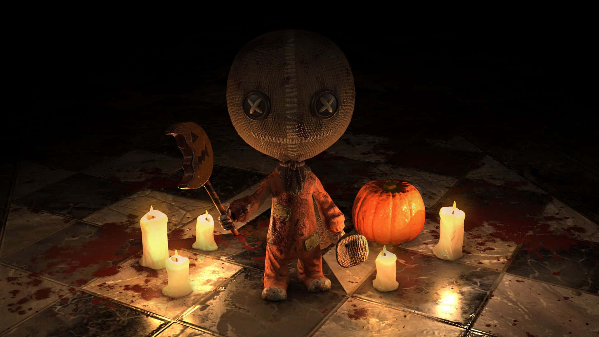 Trick R Treat Miniature Art Background