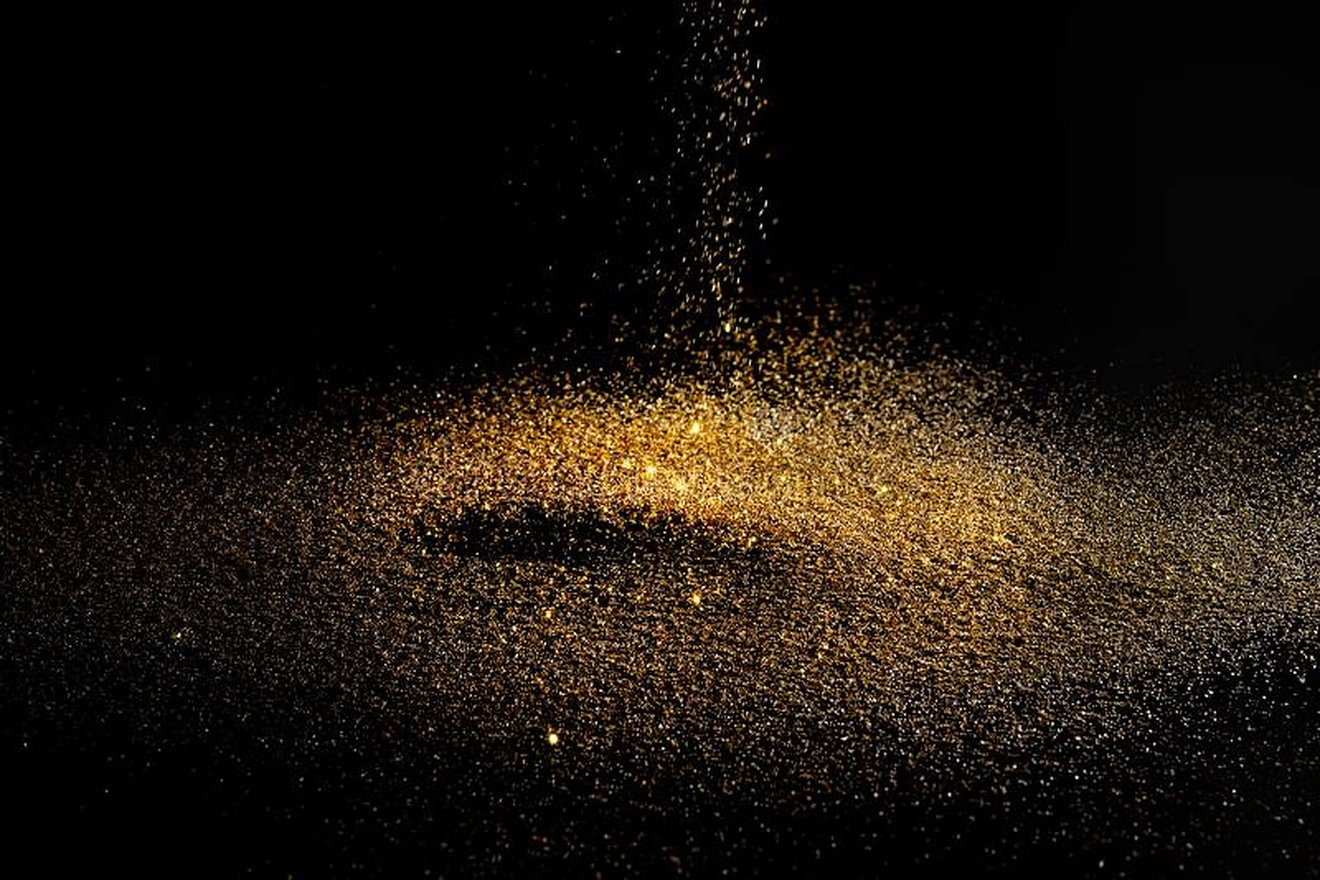 Trickling Gold Dust Background