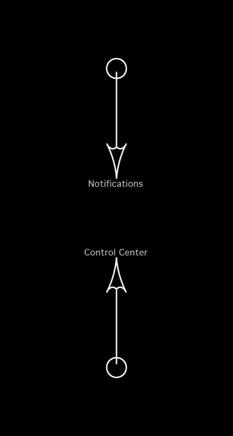 Tricky Lock Screen Showing Phone Diagrams Background