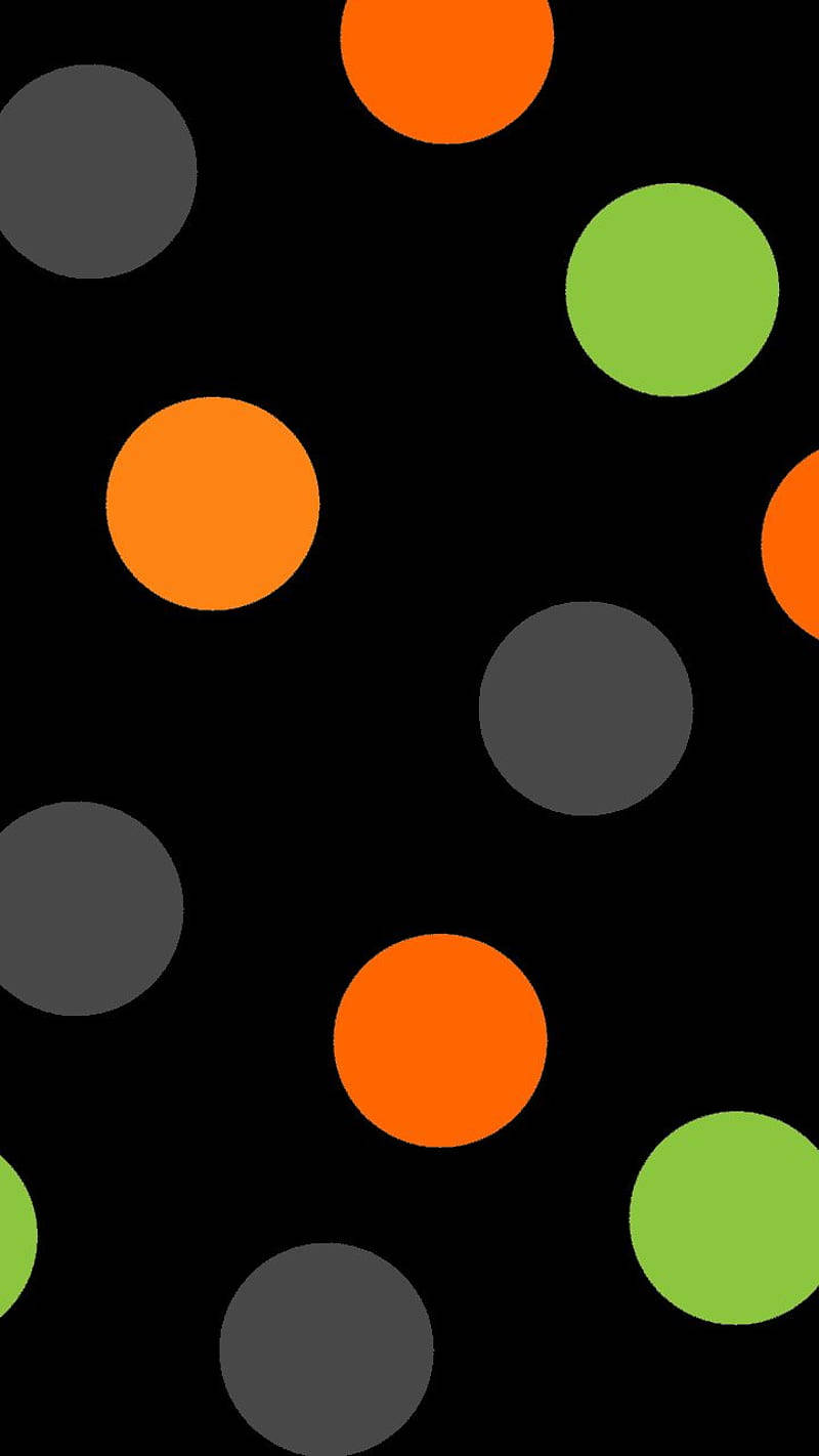 Tricolor Polka Dots Background