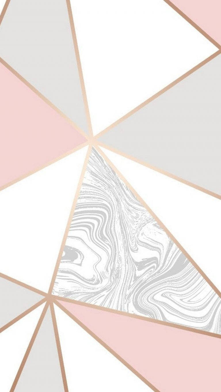 Tricolored Pastel Gold Marble Background