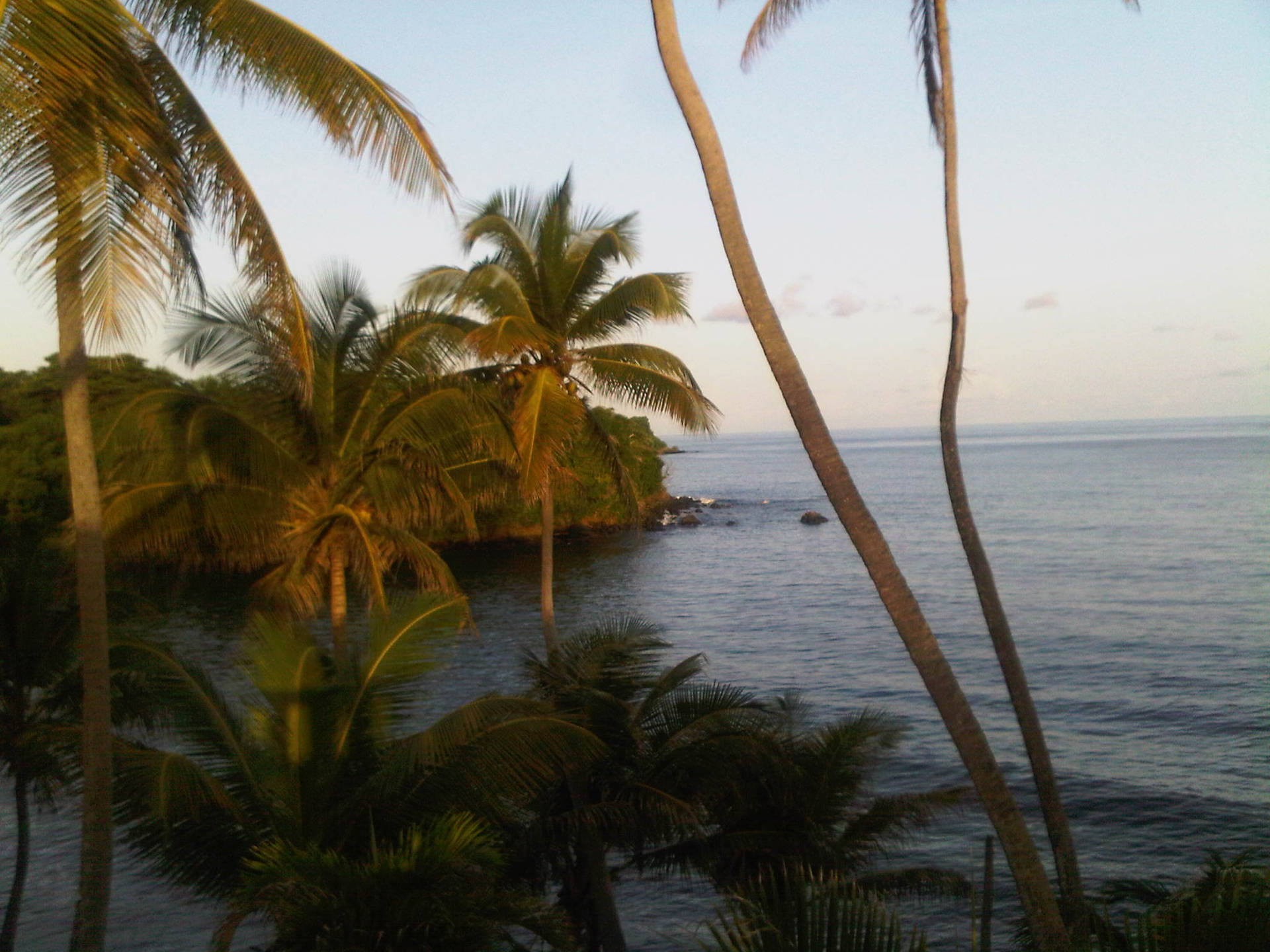 Trinidad And Tobago Bacolet Sunset Background