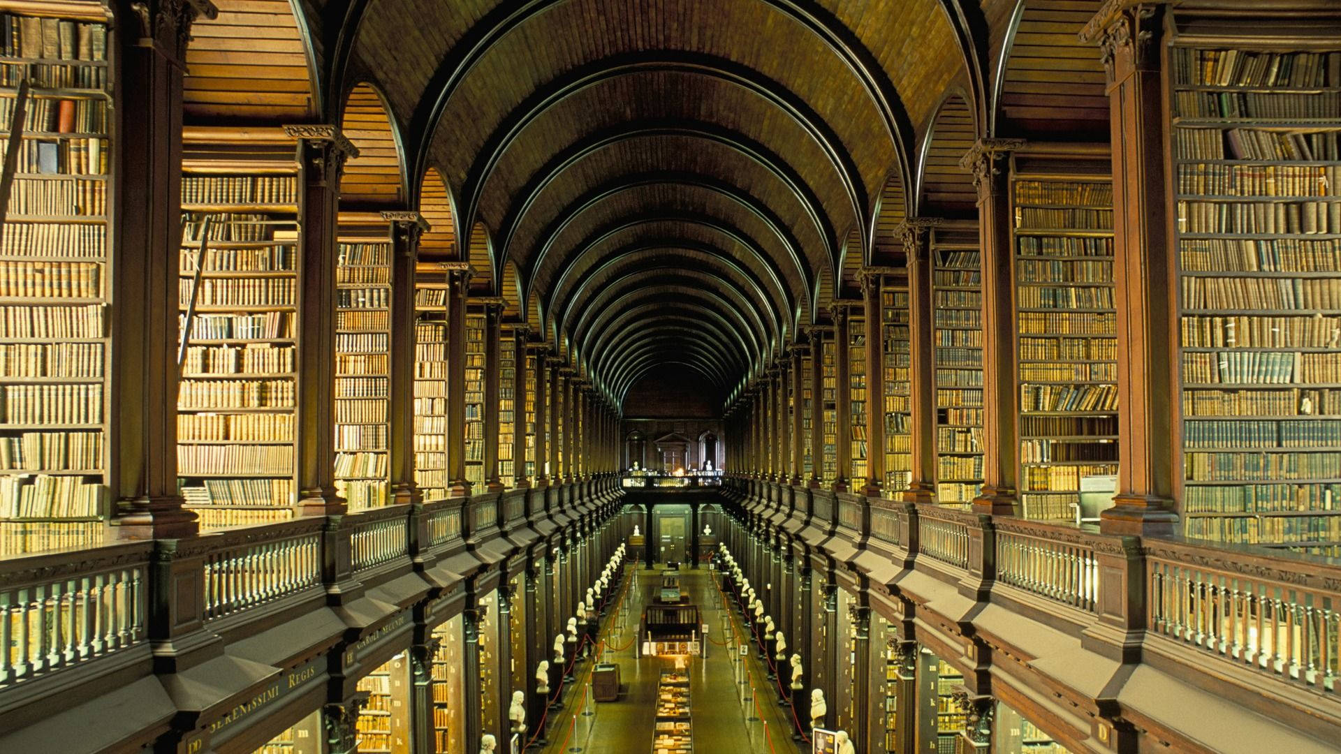 Trinity College Library Ireland Background