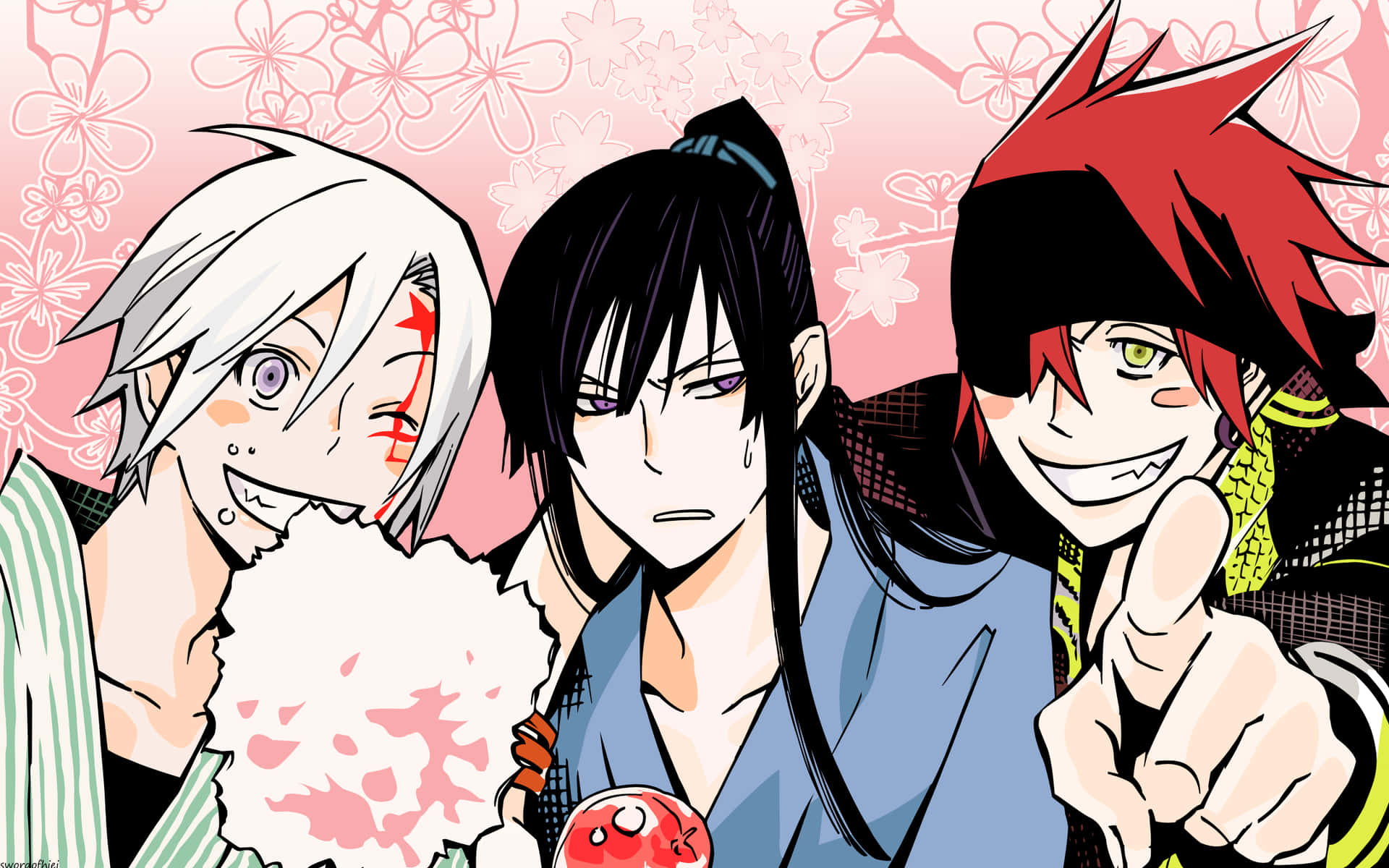 Trio From D Gray Man Background