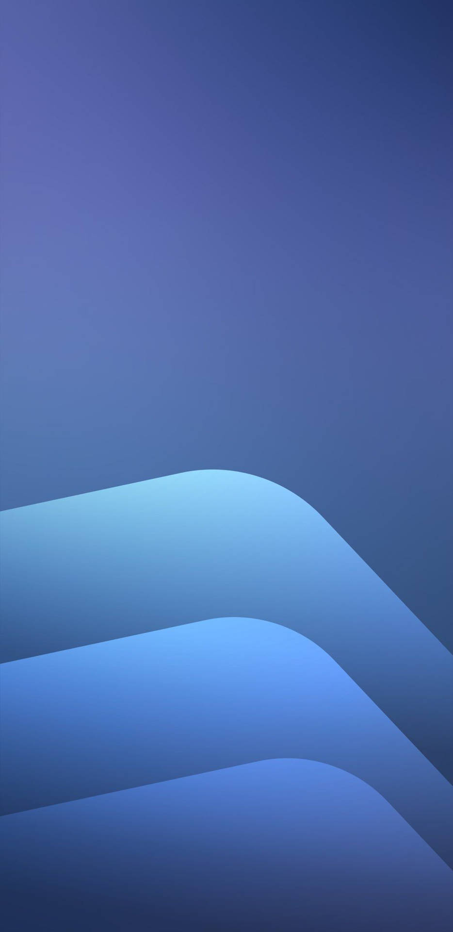 Triple Curve Blue Iphone Background
