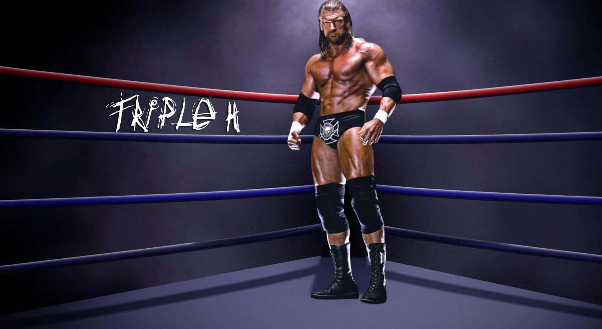 Triple H Across The Corner Of The Ring