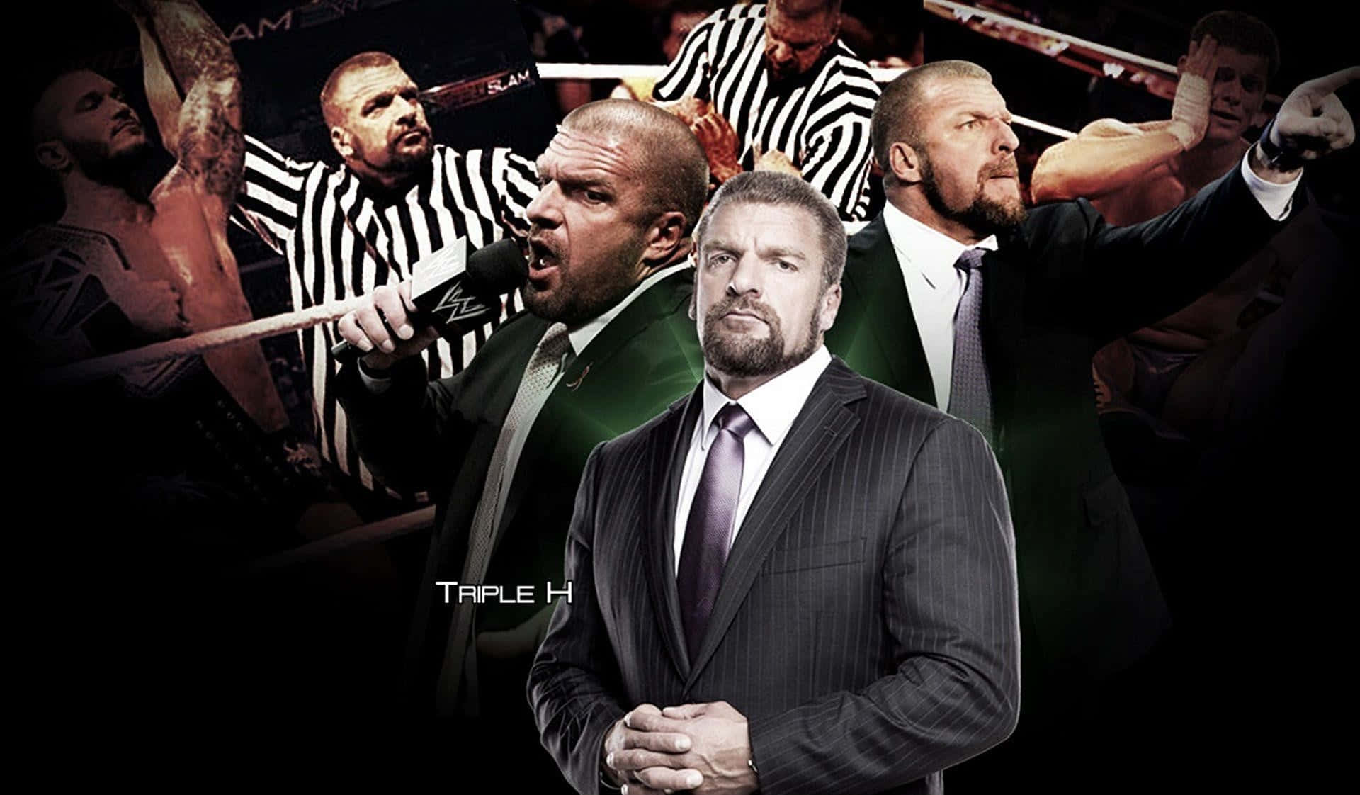 Triple H Collage Graphic Wwe Events