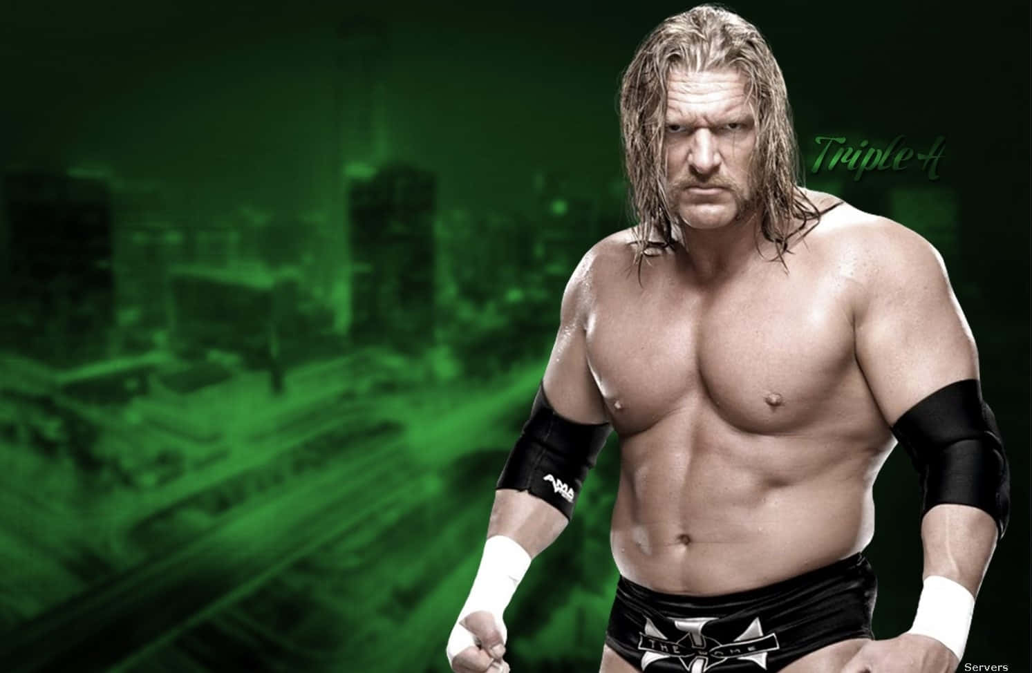 Triple H Muscular Physique Background