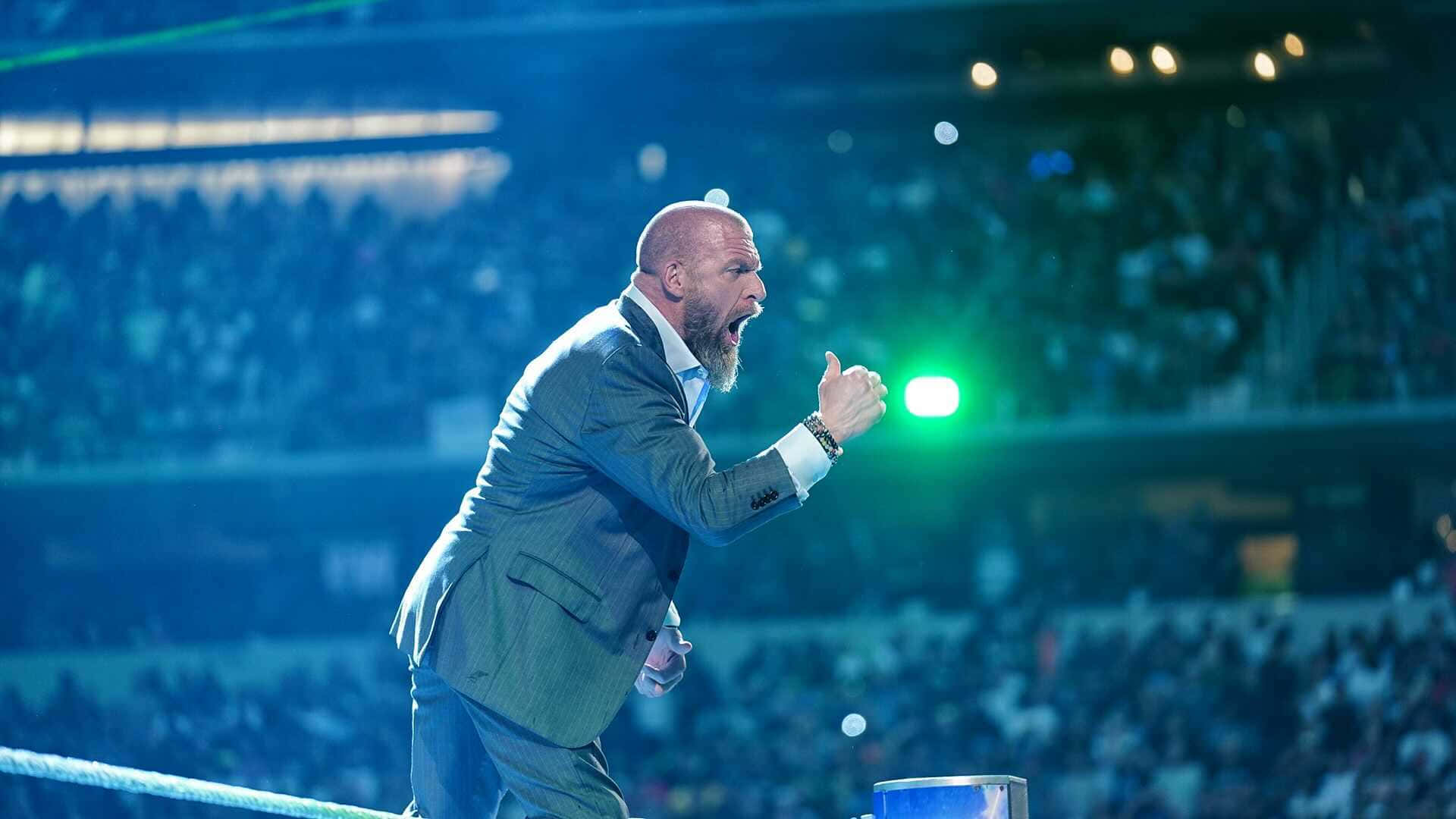 Triple H Thanking Wwe Universe Background