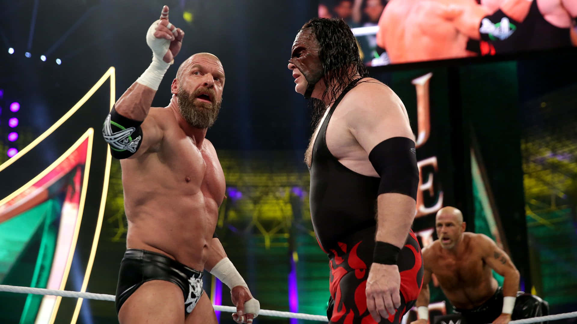 Triple H Versus Kane 2022 Background